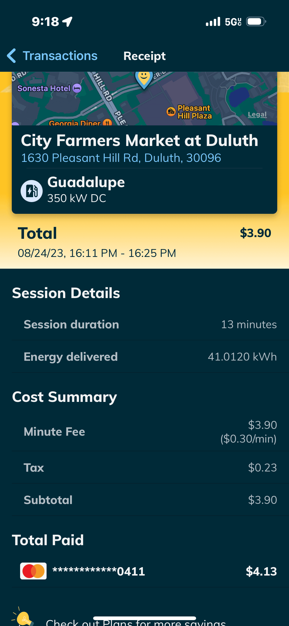 Rivian R1T R1S EVGo now $/kwh in GA IMG_2988