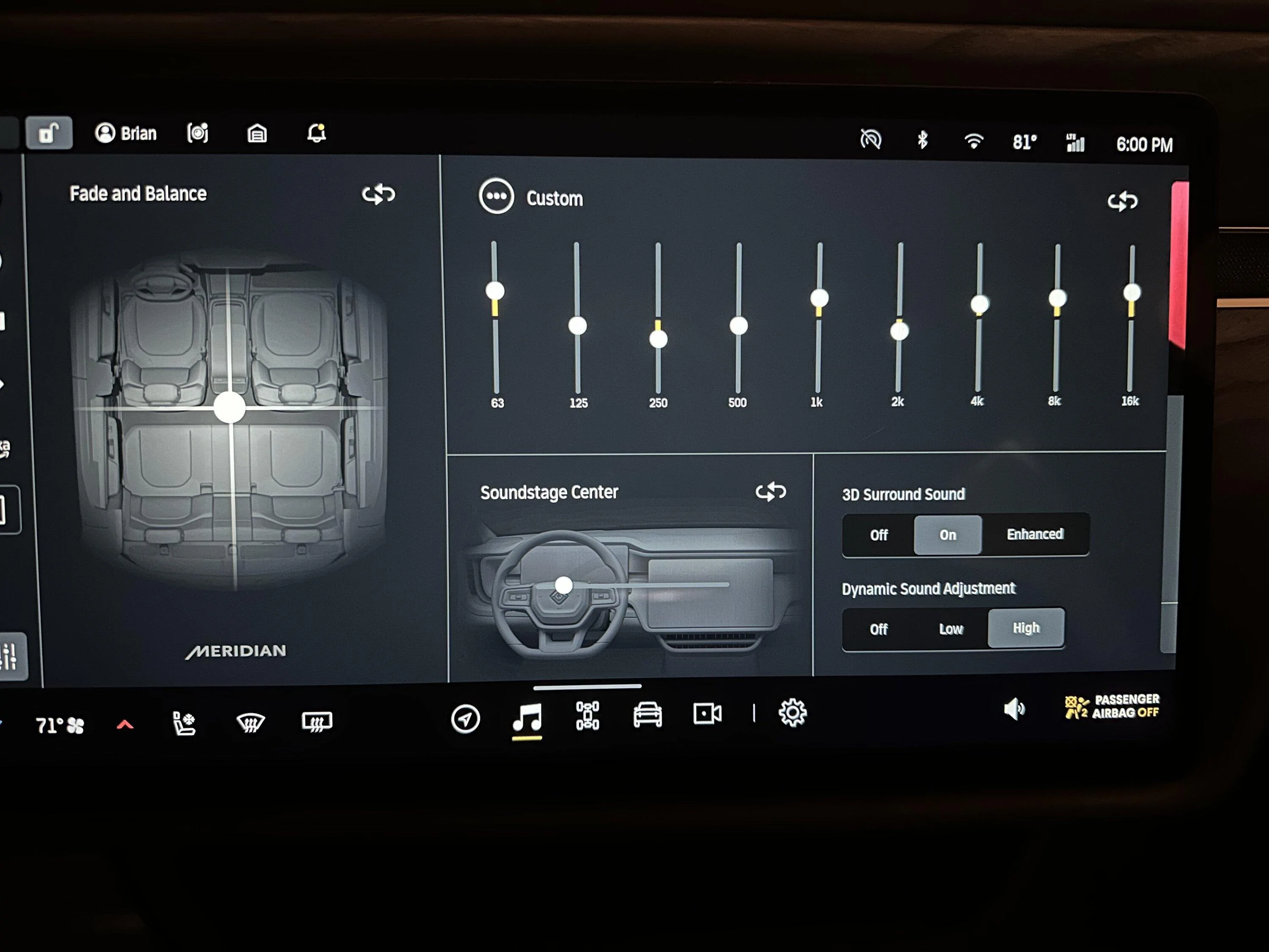 Rivian R1T R1S Best stereo sound settings -- post yours! IMG_0080