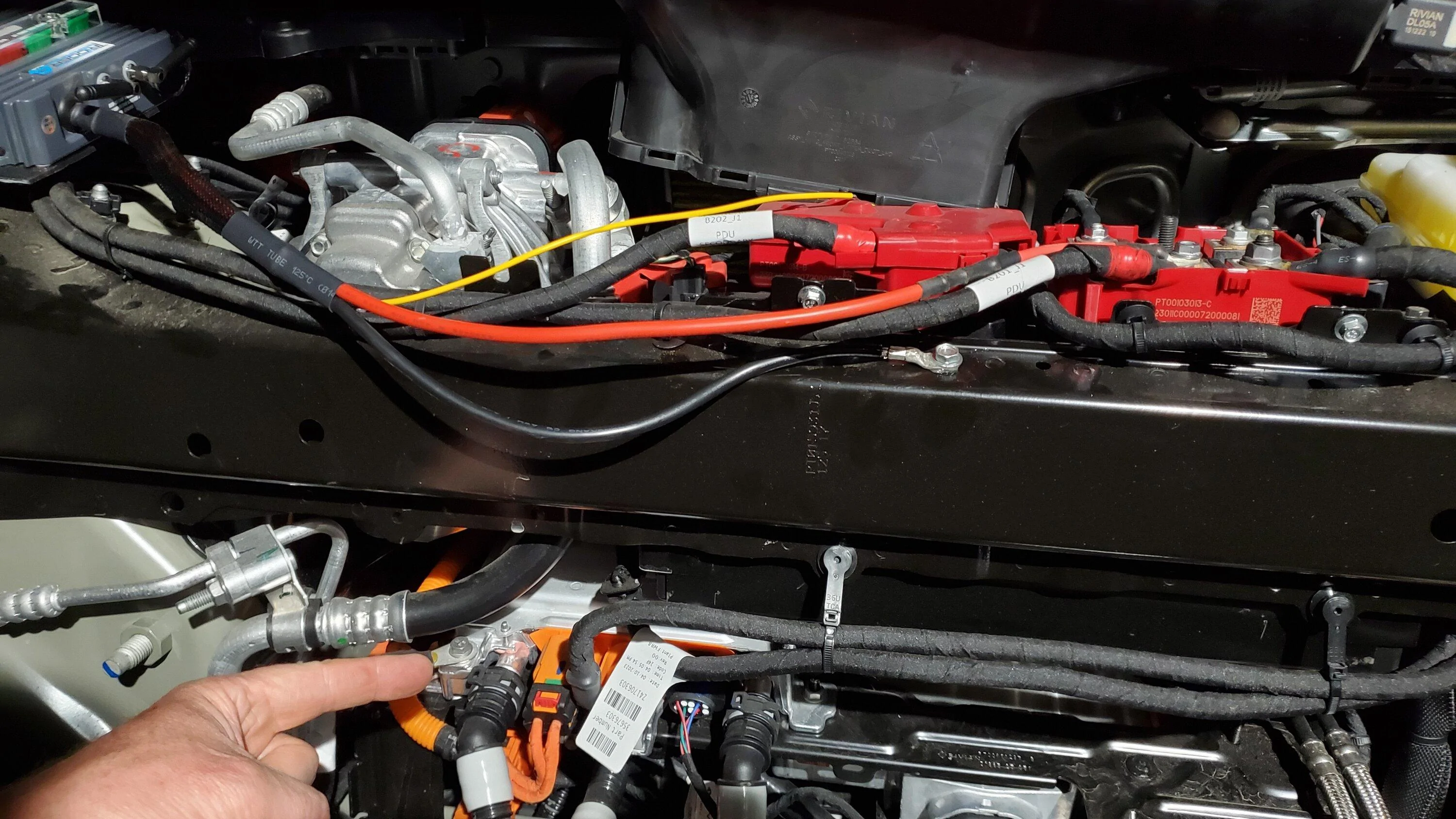 Rivian R1T R1S Fog lights installed near on the lower grill area? 20230916_223204