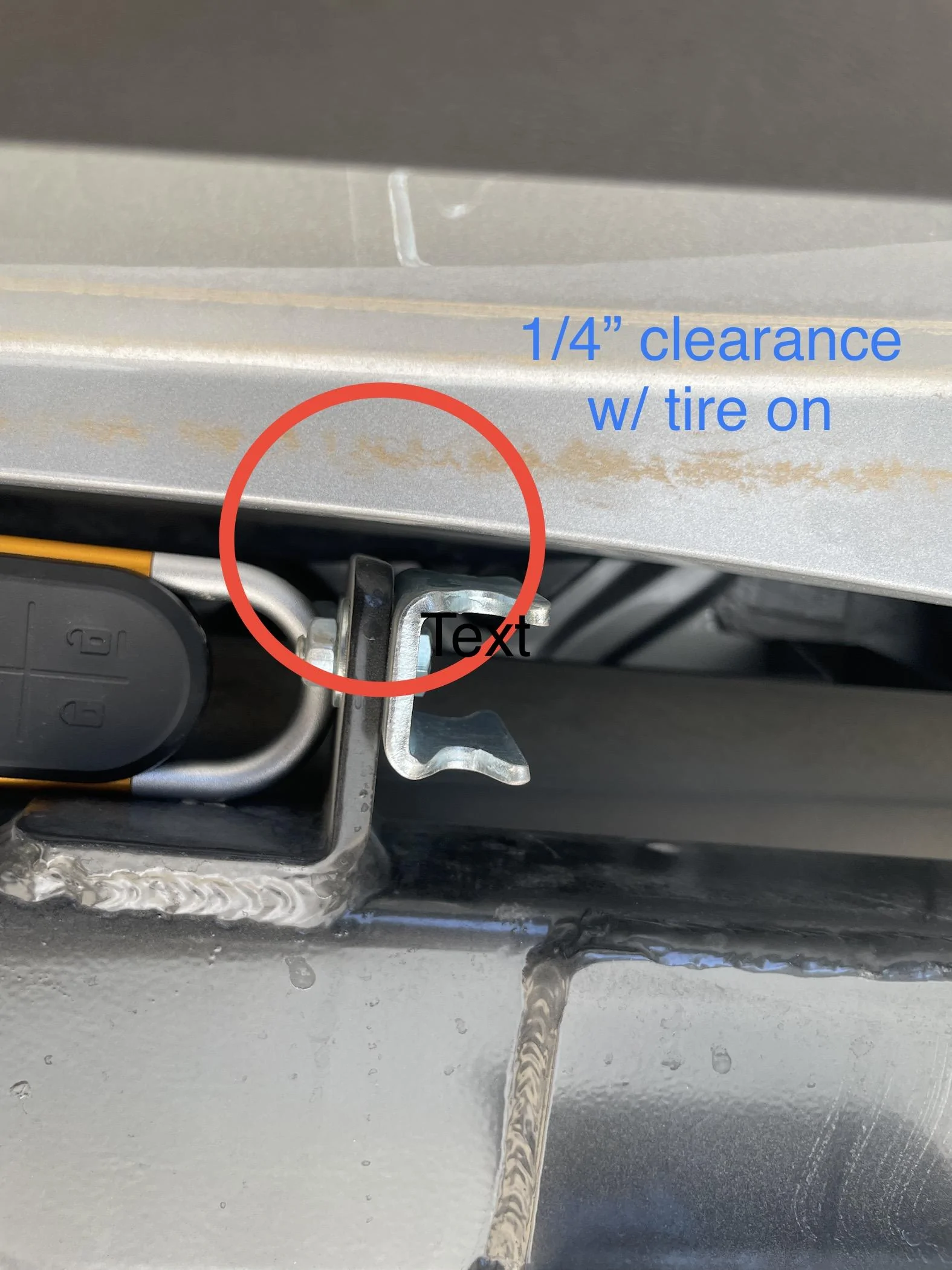 Rivian R1T R1S Rigid Armor hitch spare tire carrier for R1S -- installed photos & review IMG_3840
