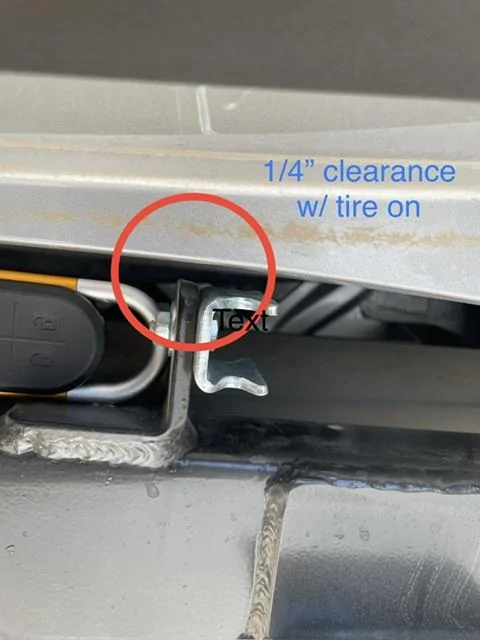 Rivian R1T R1S Rigid Armor hitch spare tire carrier for R1S -- installed photos & review IMG_3840