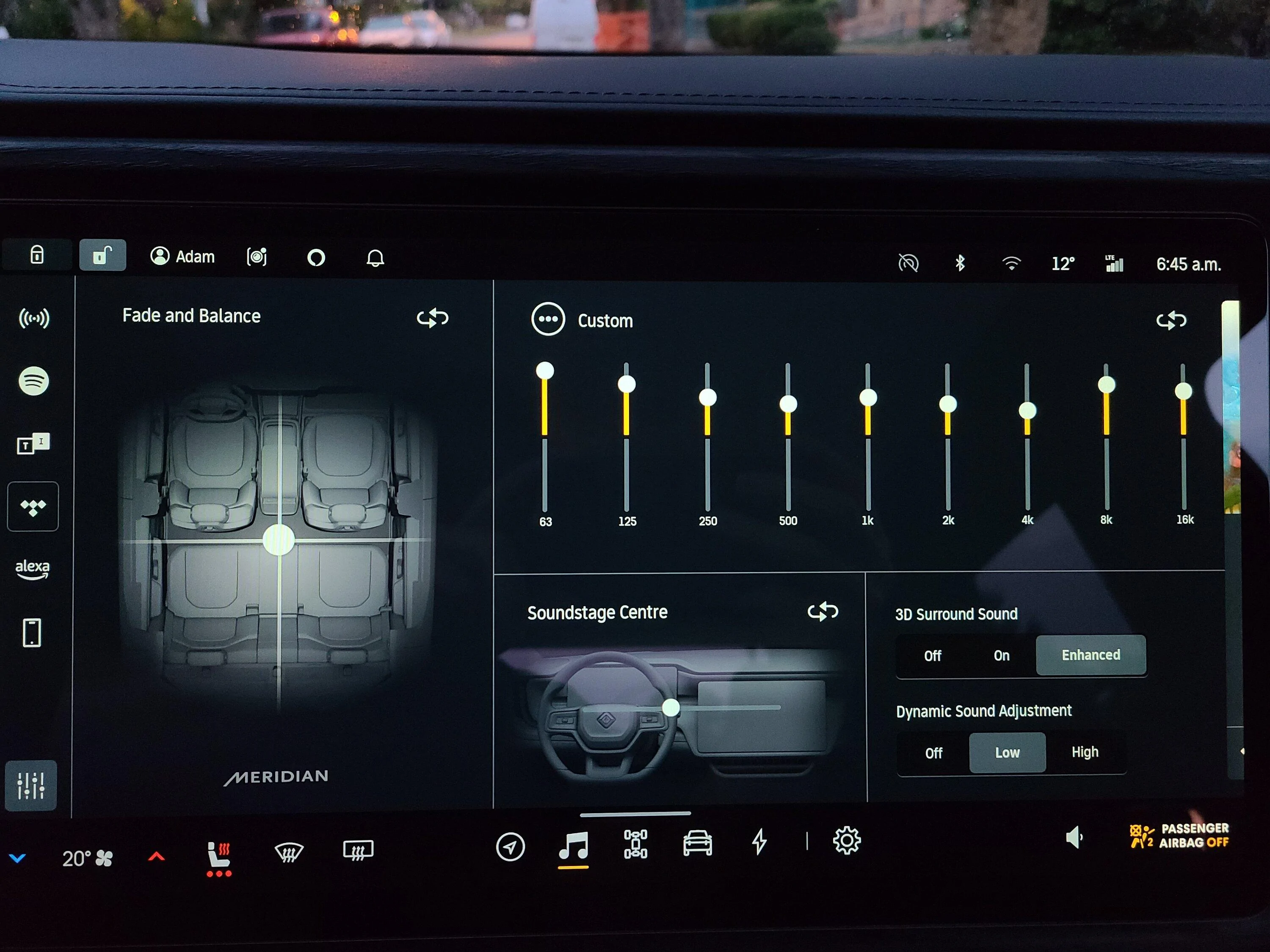 Rivian R1T R1S Best stereo sound settings -- post yours! 20230919_064532