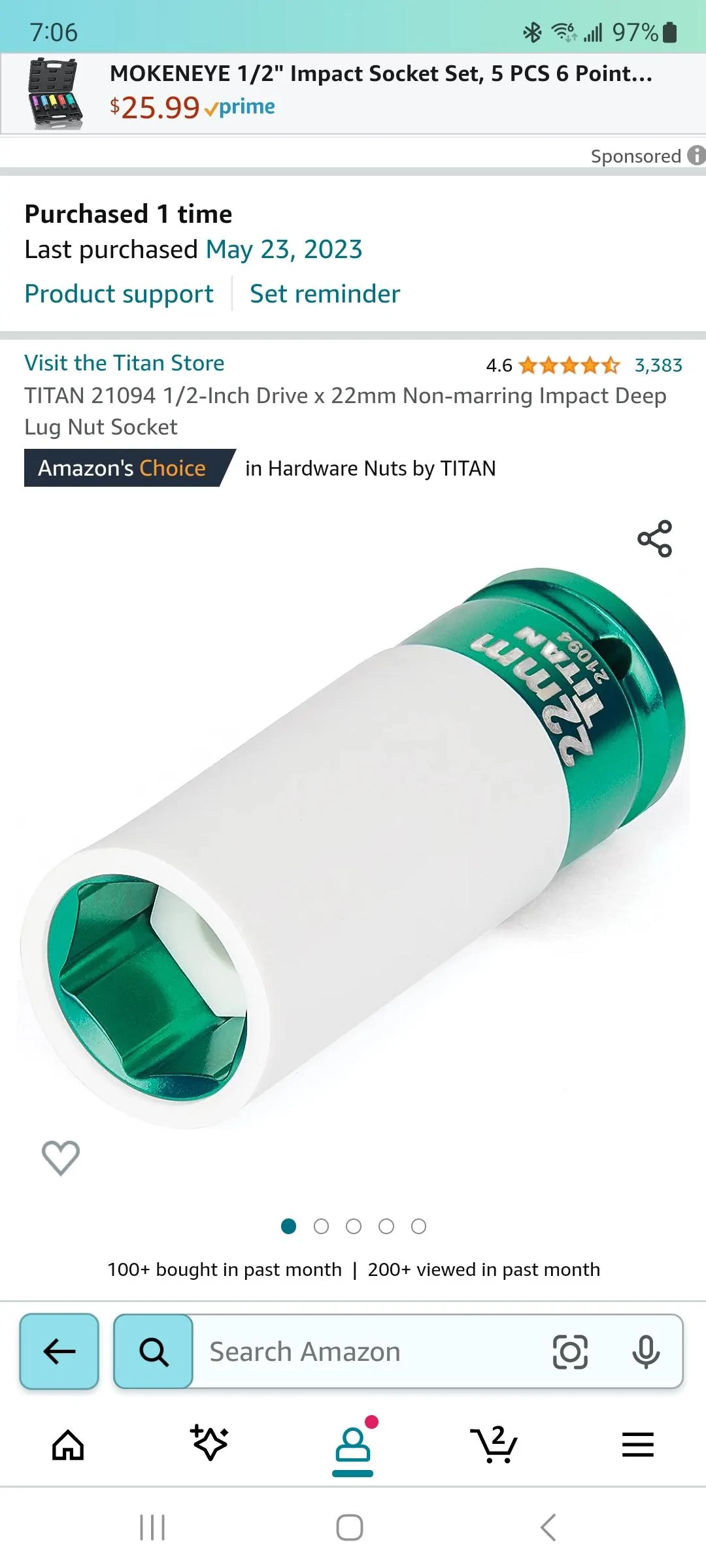 Rivian R1T R1S Socket recommendation for wheel removal? Screenshot_20230920_070601_Amazon Shopping