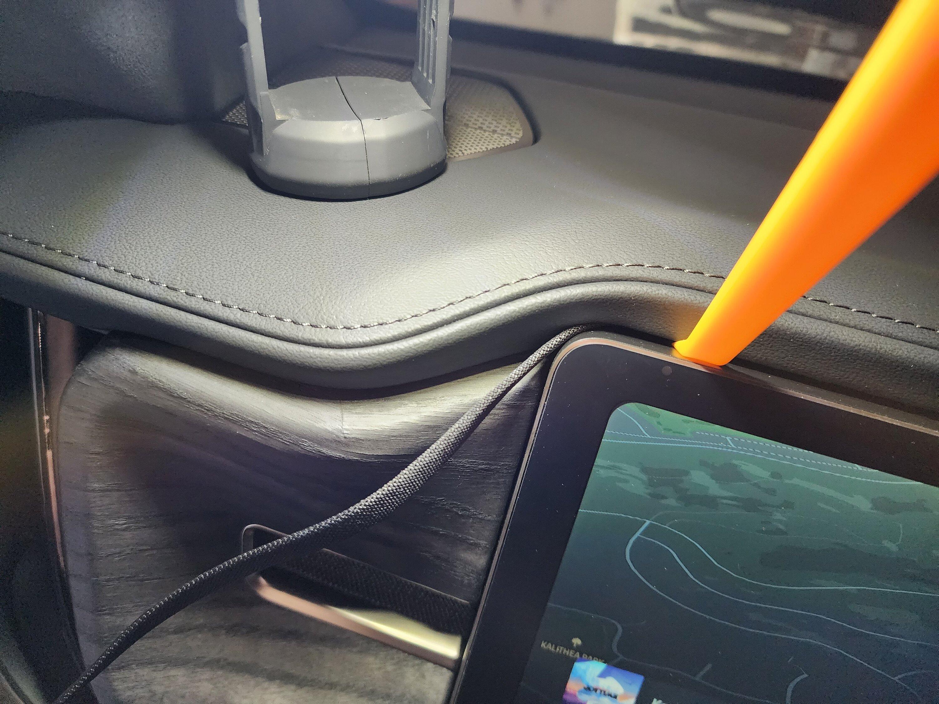Rivian R1T R1S Mounting a cell phone.  Has anyone done it? 20230807_152347