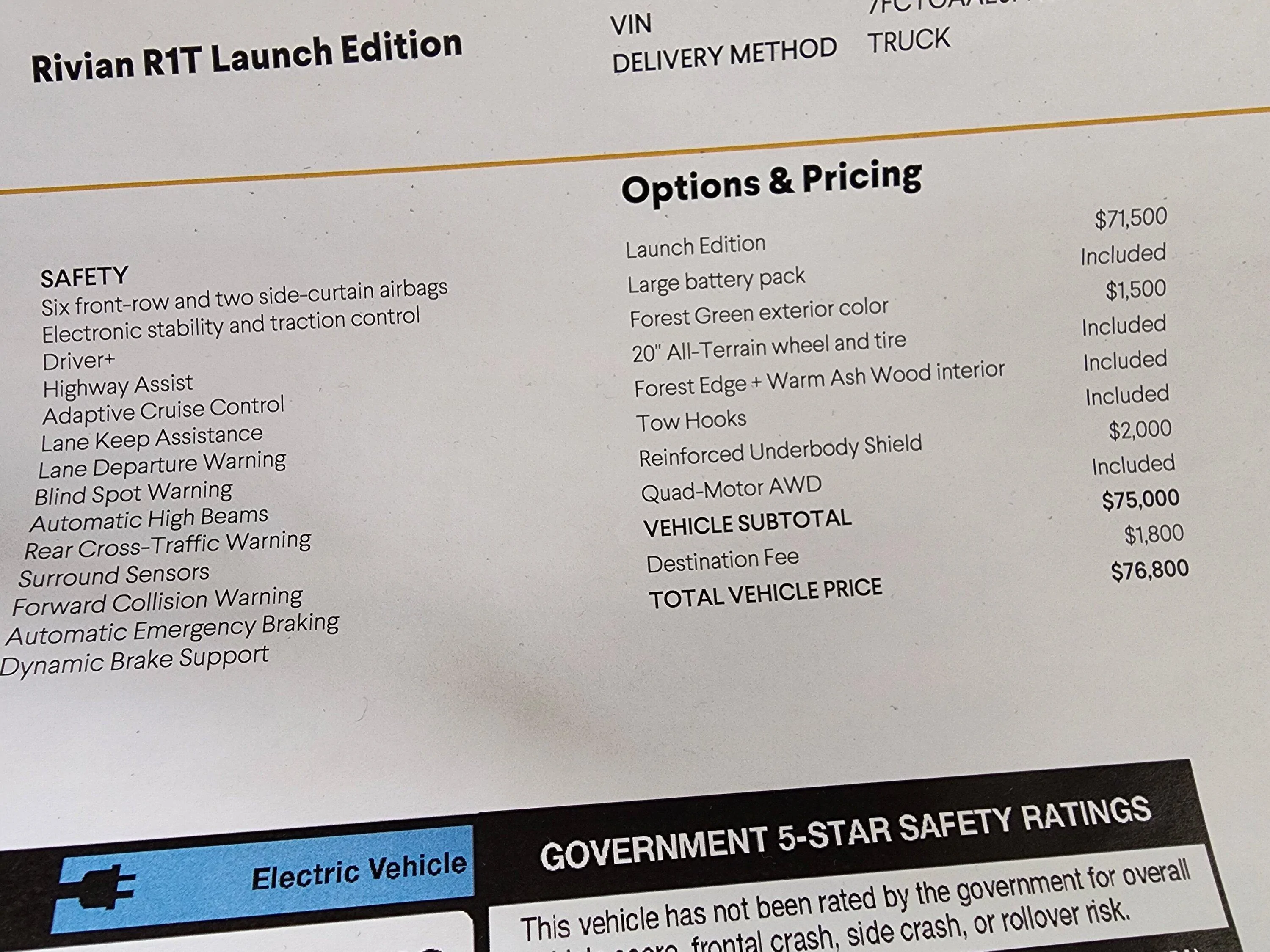 Rivian R1T R1S Difference Between Launch Edition and Adventure Package? 1000035819
