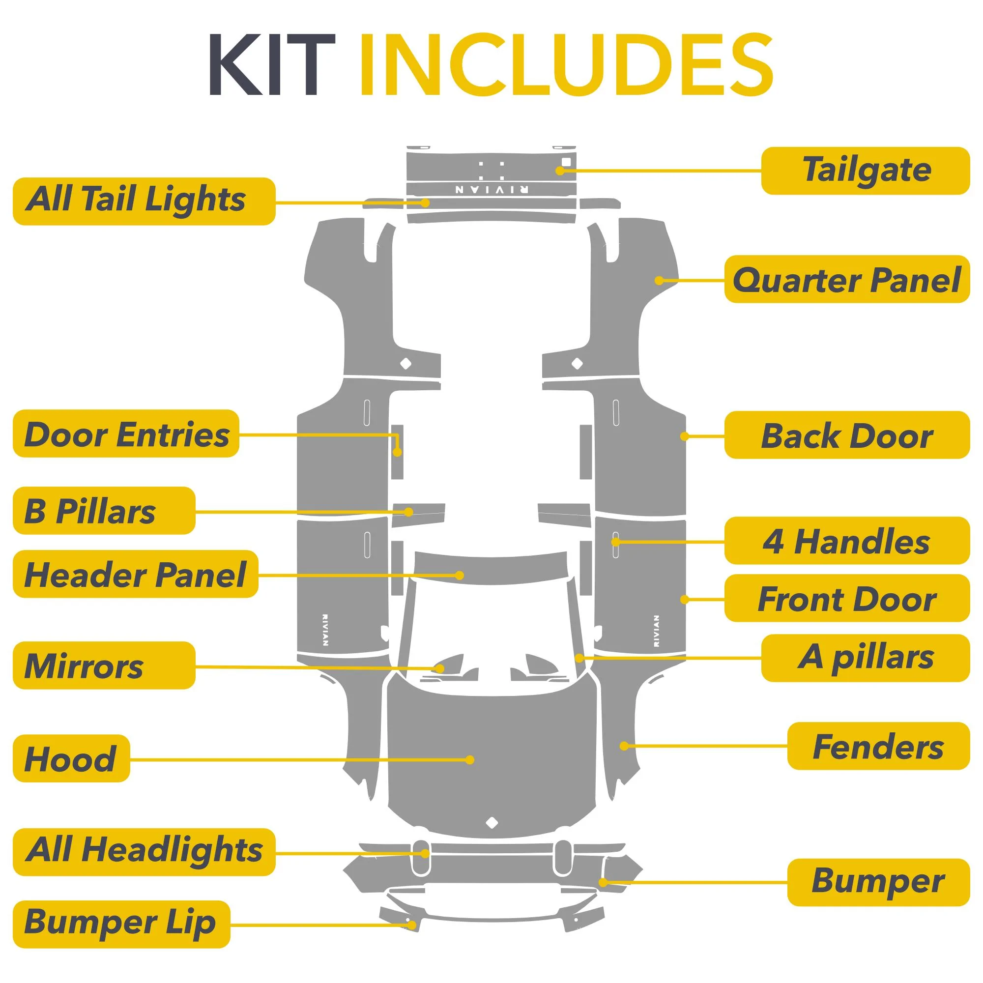 Rivian R1T R1S Full PPF Wrap for the R1S by TWRAPS 2