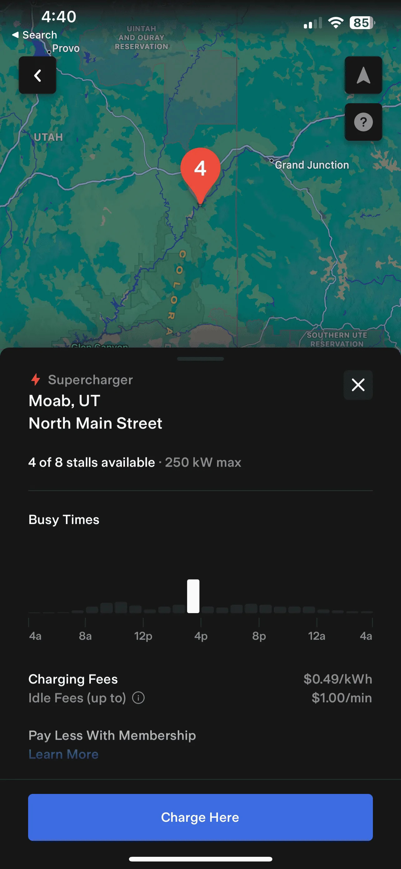 Rivian R1T R1S Moab UT - Tesla Supercharger with Magic Dock is up! IMG_5133
