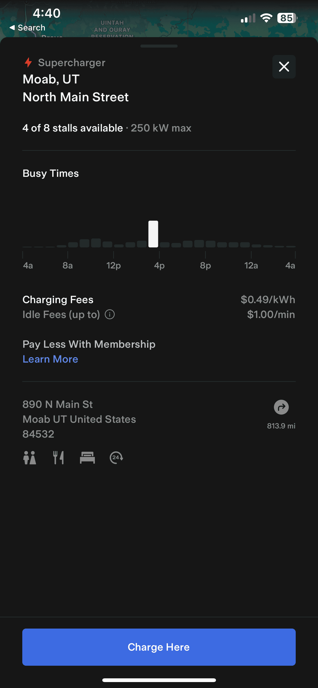 Rivian R1T R1S Moab UT - Tesla Supercharger with Magic Dock is up! IMG_5134