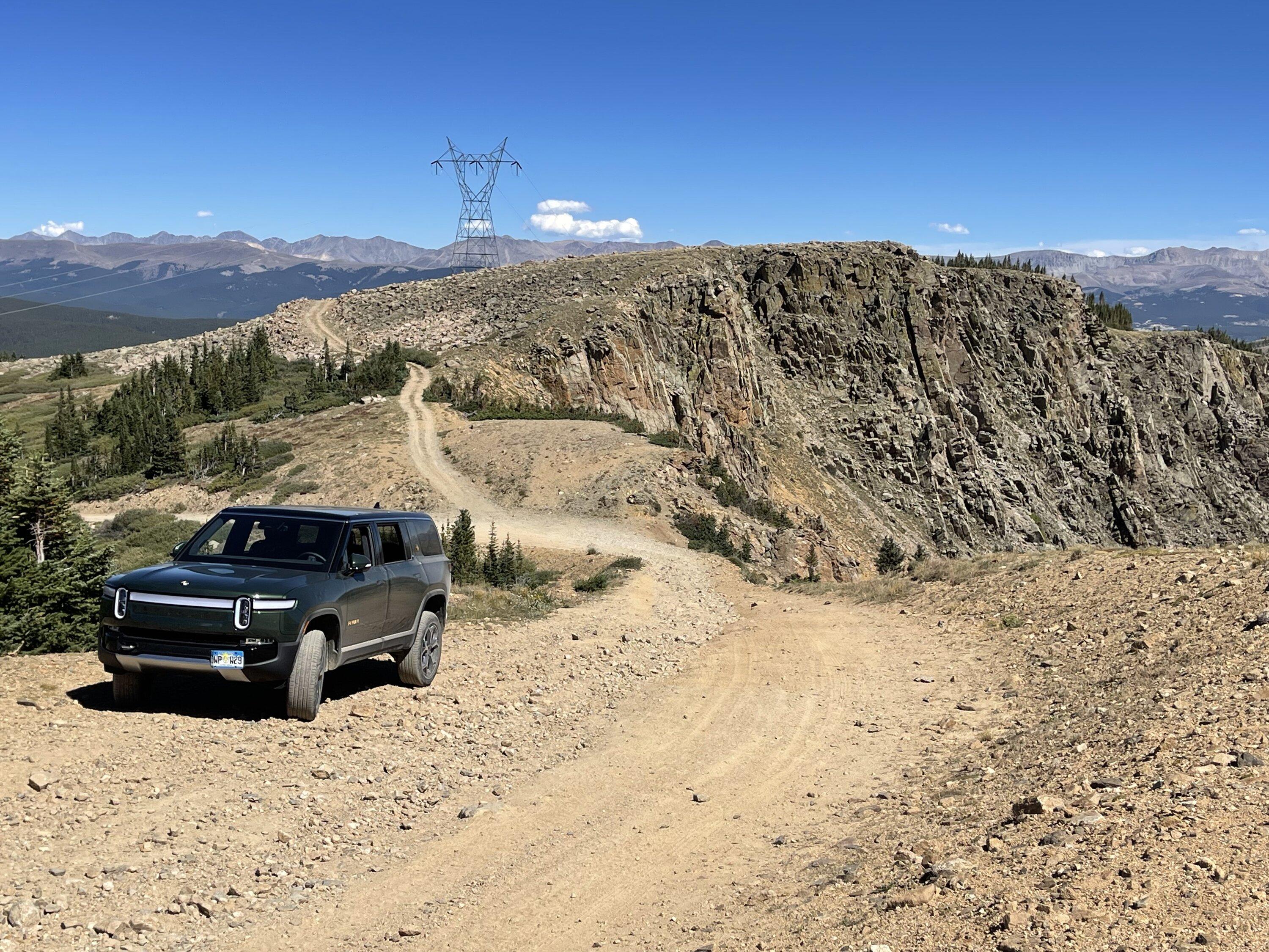 Rivian R1T R1S R1S over Hagerman Pass in Colorado IMG_5841
