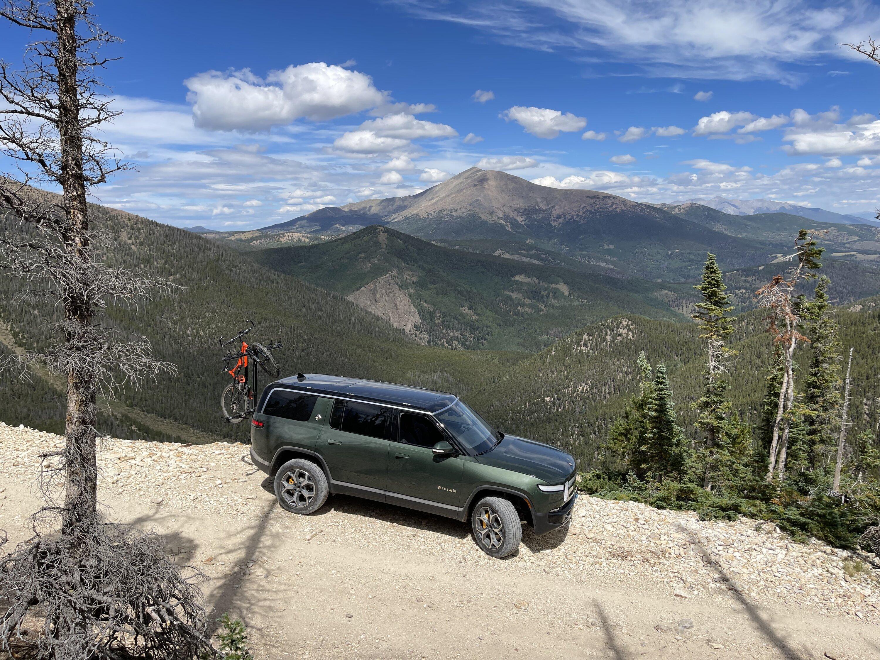 Rivian R1T R1S R1S over Hagerman Pass in Colorado IMG_5775