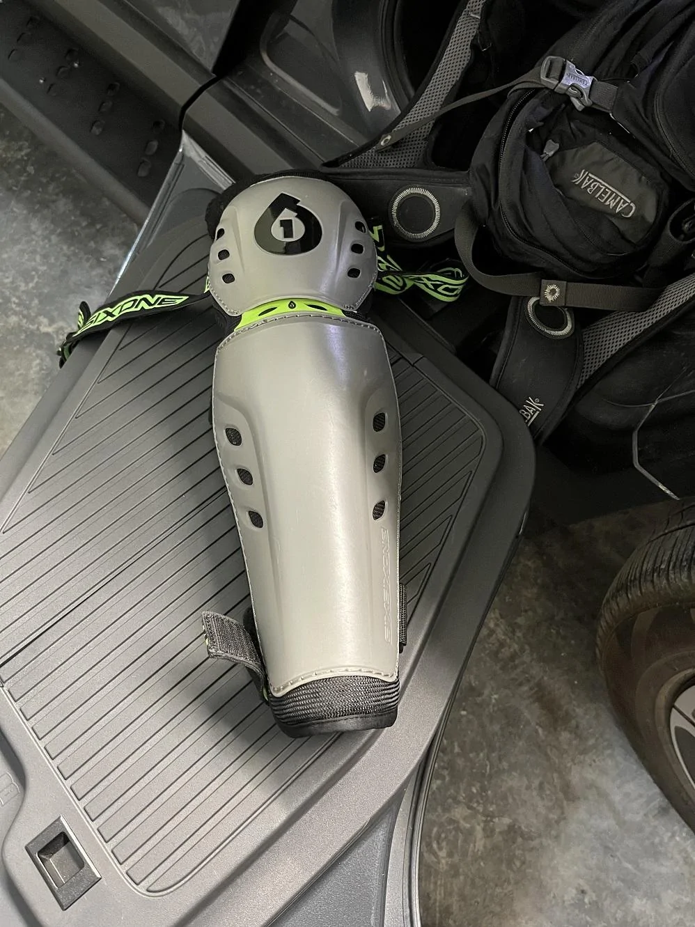 Rivian R1T R1S Covering sharp edges on gear tunnel door? shin
