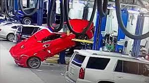 Rivian R1T R1S Hit by an EDV while sitting at the service center 1695649702675