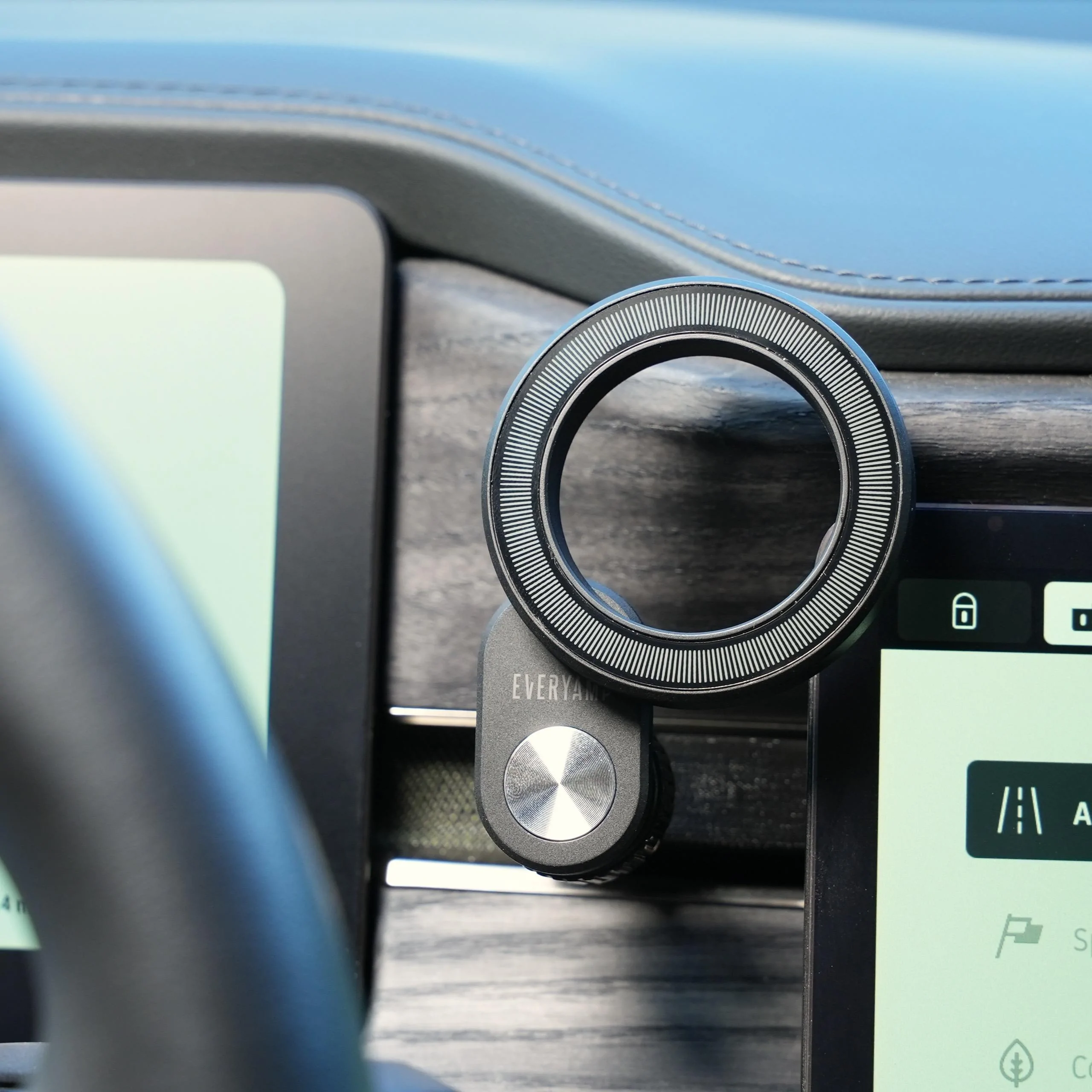 Rivian R1T R1S Phone Mount Dash Anchor - 17mm, 20mm, & 25mm Ball Mount Size Options DSC01752