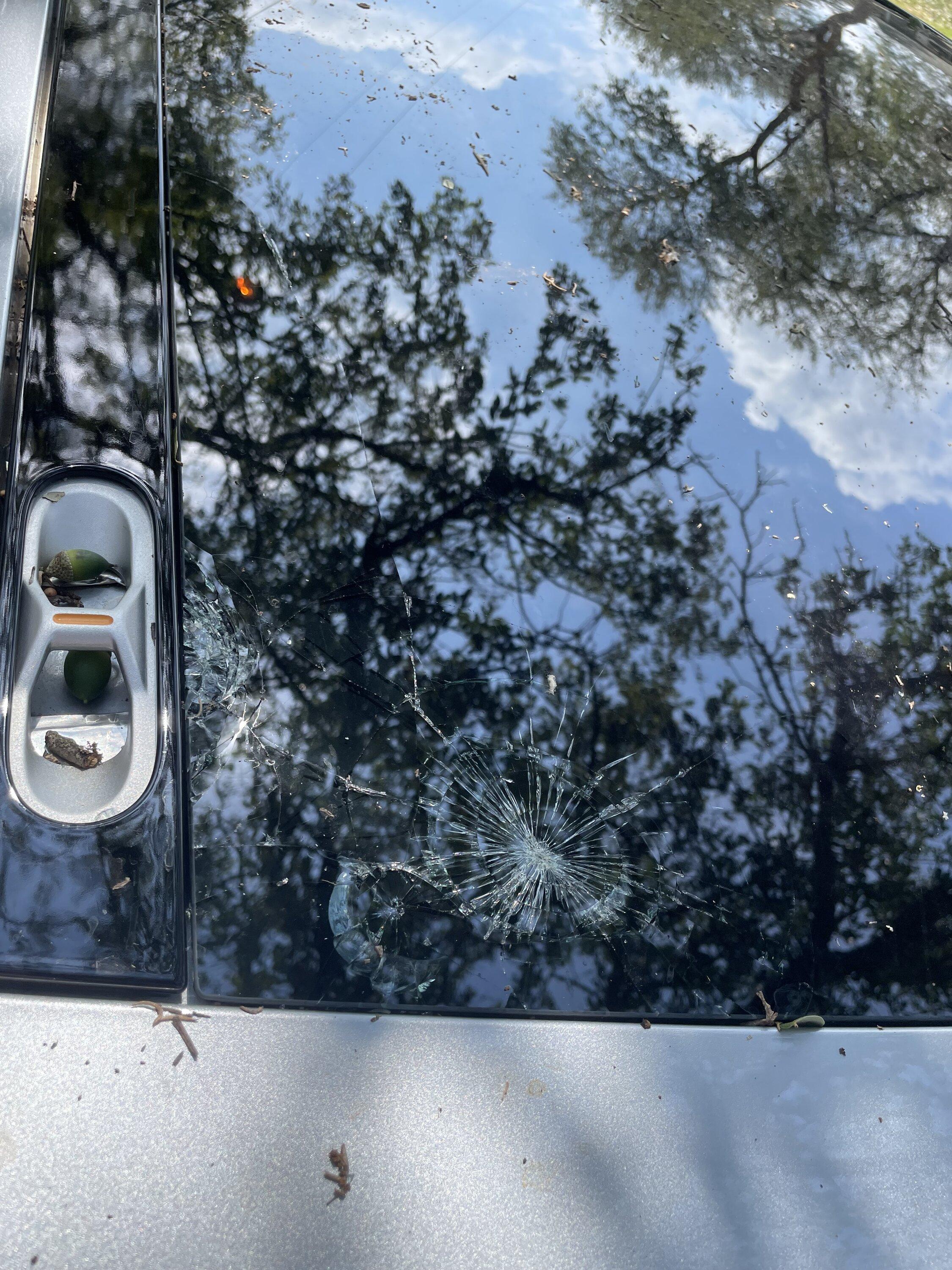Rivian R1T R1S Hail storm destroys my Rivian R1T IMG_1899
