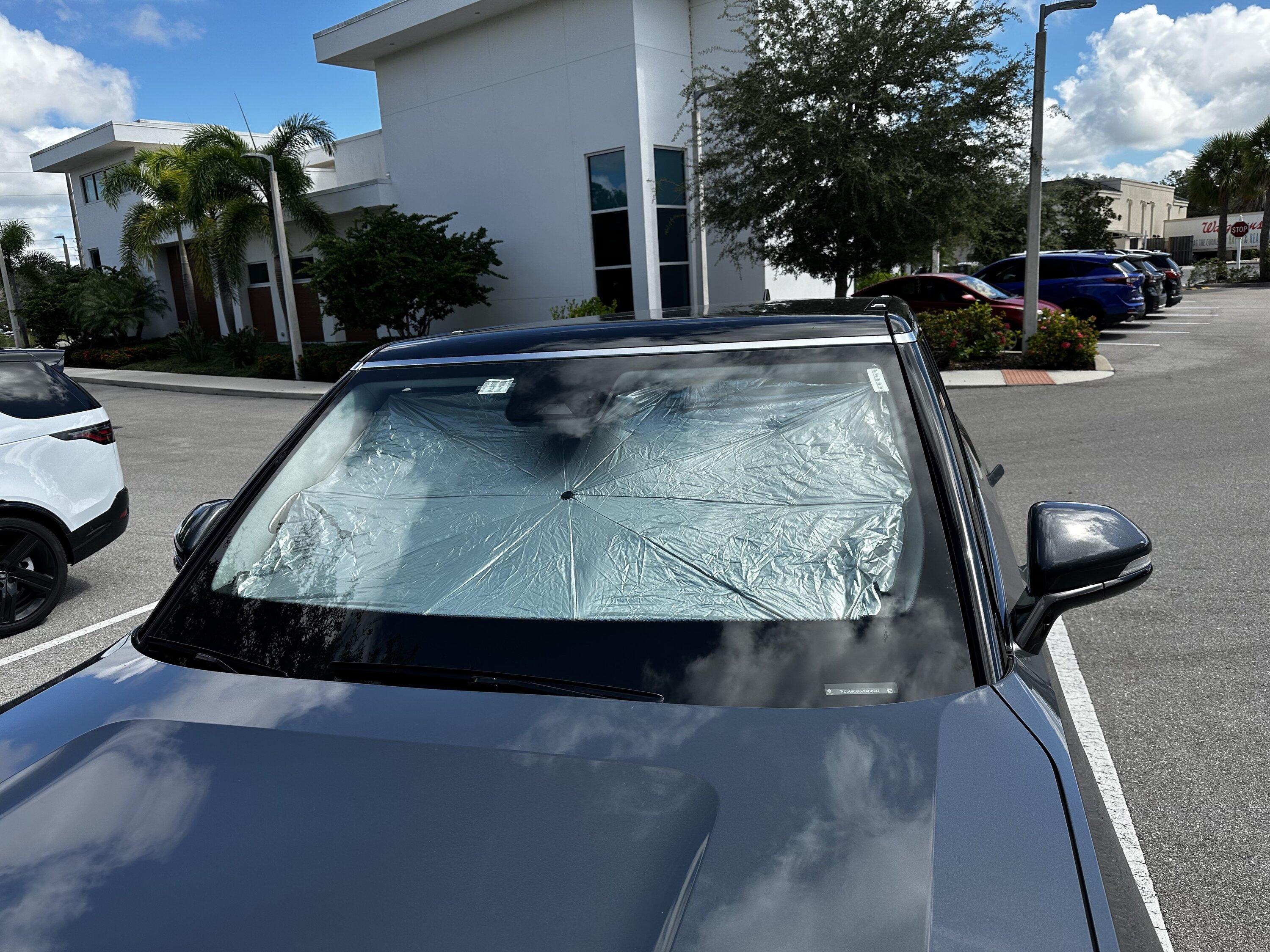Rivian R1T R1S Found: Sun Shade for Front Windshield R1S IMG_2207