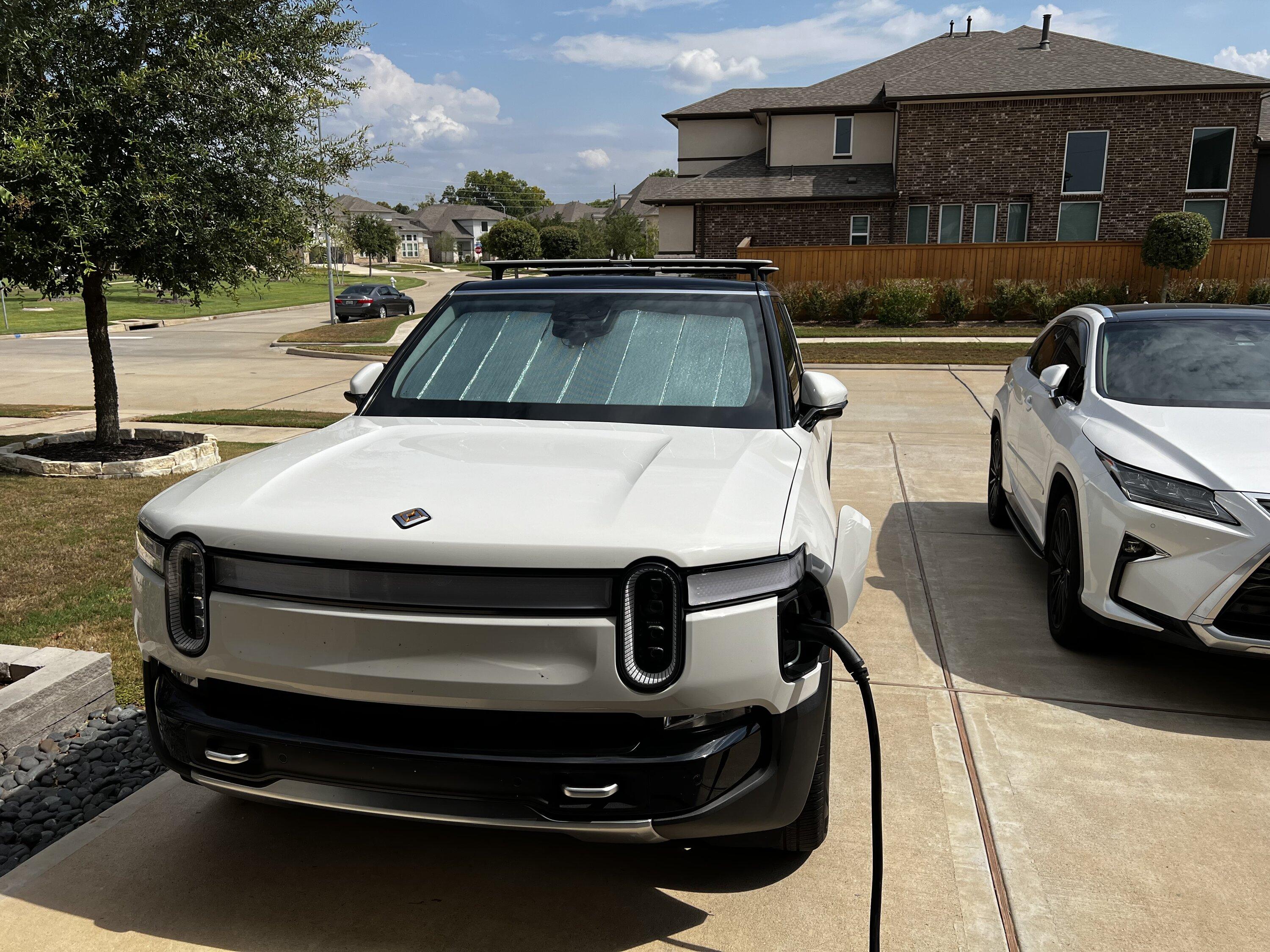 Rivian R1T R1S Found: Sun Shade for Front Windshield R1S IMG_8073