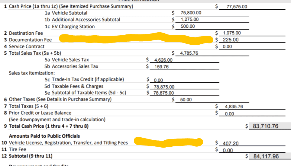 Rivian R1T R1S How much is document fee supposed to be? Screenshot_20230929-093232~2