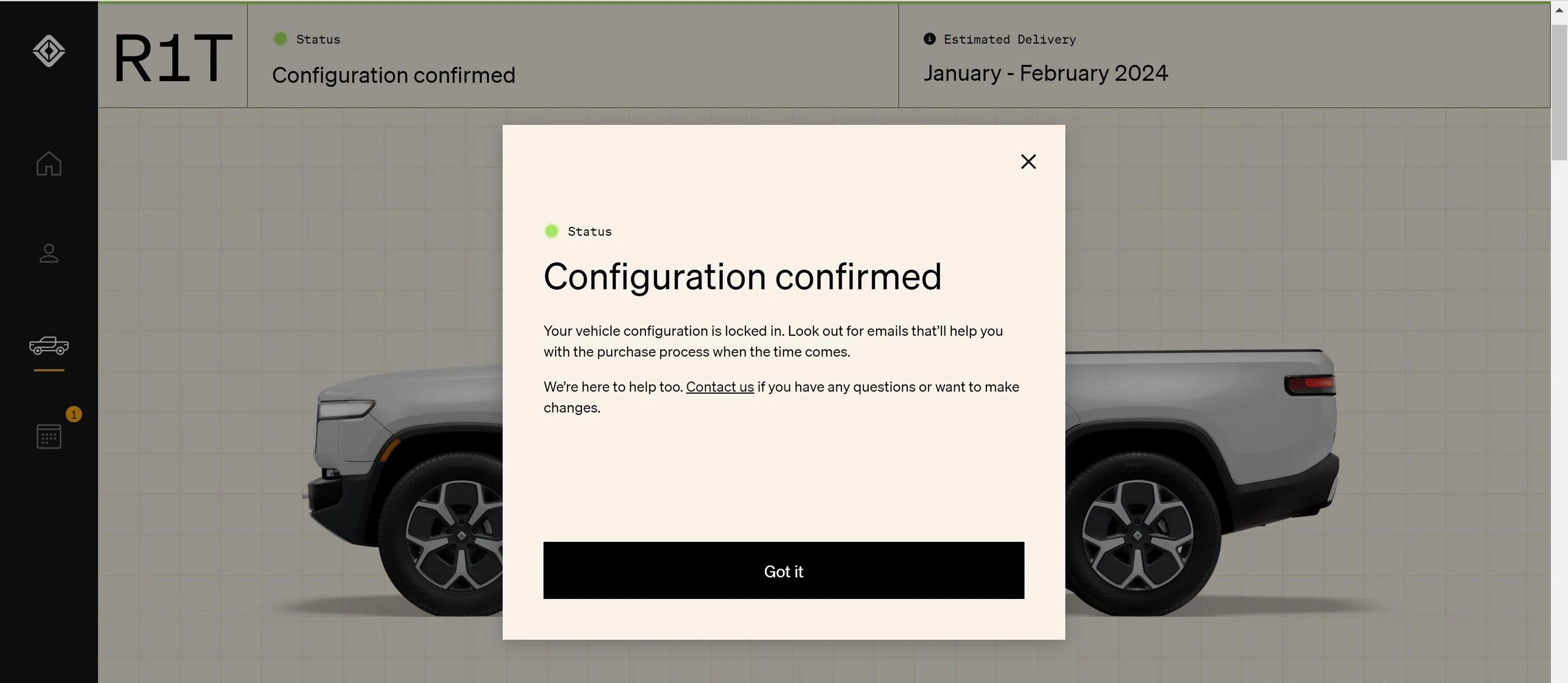 Rivian R1T R1S MAX PACK Dual Motor Performance is delivering! R1T_max_pack_config_confirmed_20230930