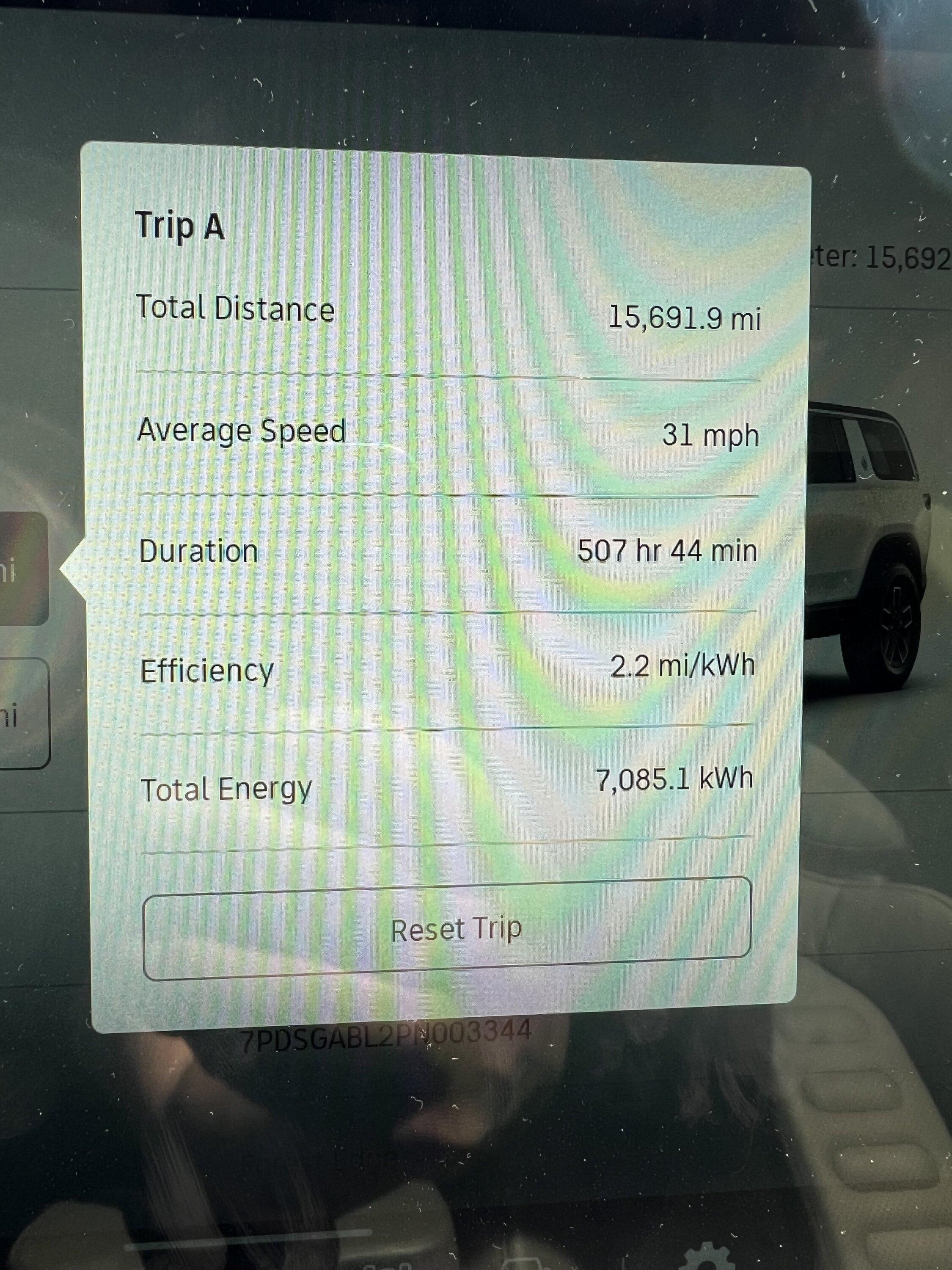 Rivian R1T R1S My 1 Year Statistics @ 22K Miles IMG_5591