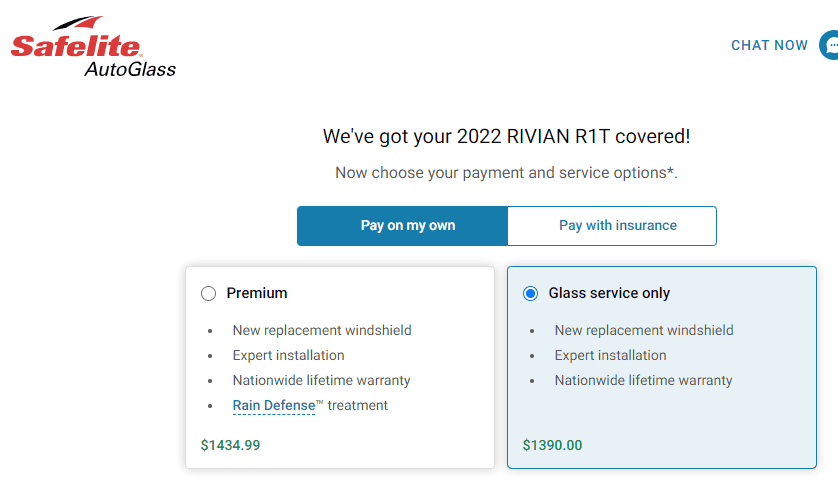 Rivian R1T R1S $3800 to replace windshield at service center? 1696264119029