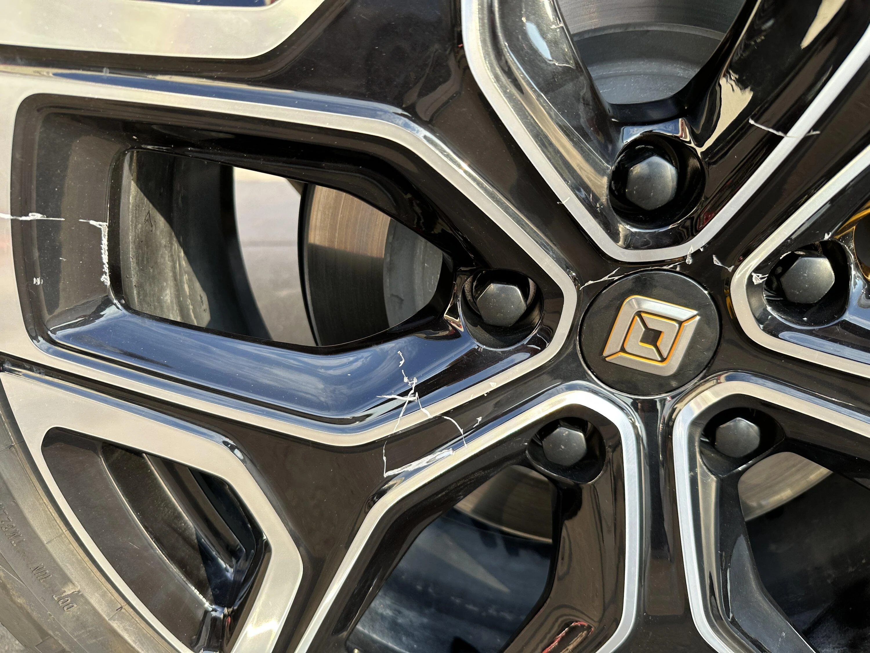 Rivian R1T R1S PSA : print this sign before using spare tire / tire rotation by tire shop IMG_0390