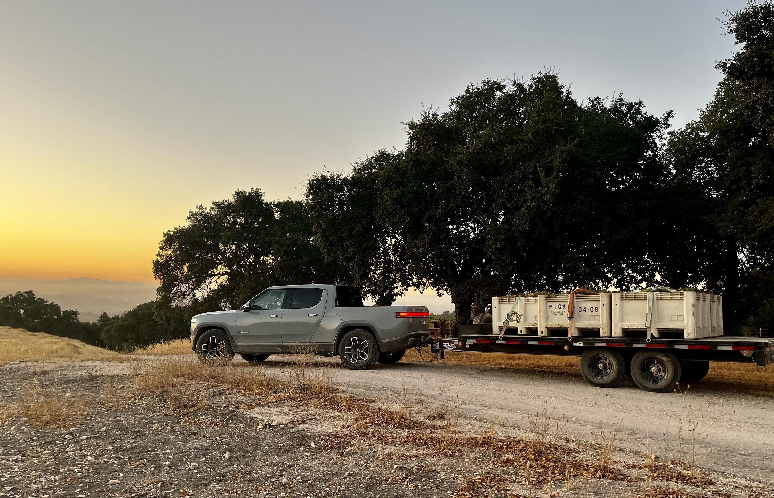 Rivian R1T R1S 16 Months and 2 Wine Harvests in With R1T Work Truck unnamed