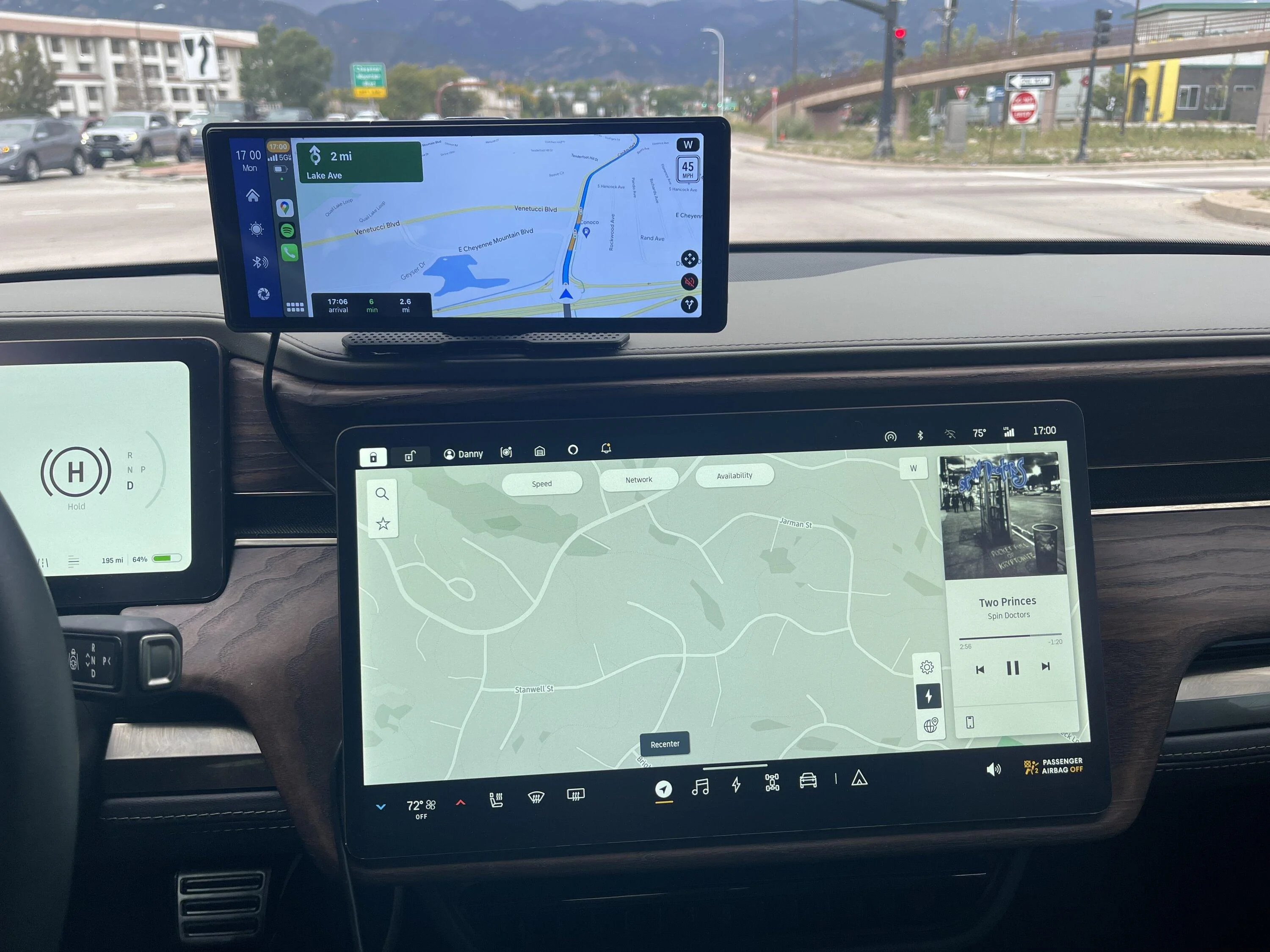 Rivian R1T R1S Another CarPlay Add-on Screen Option IMG_9220