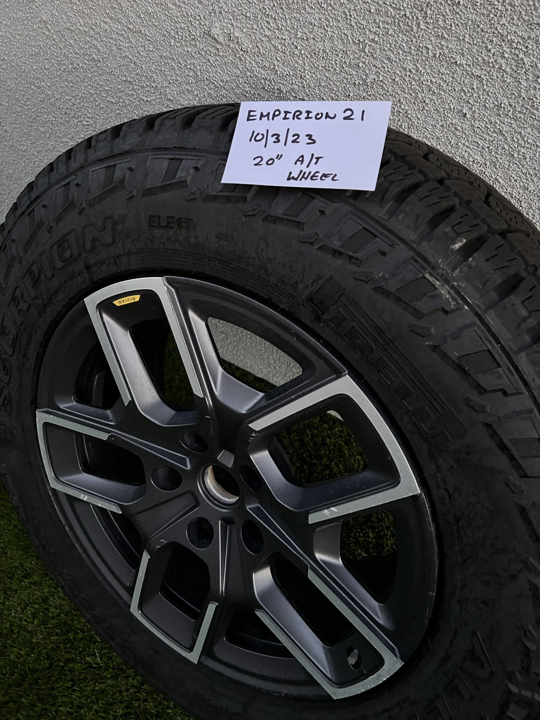 Rivian R1T R1S WTS: 20" A/T Spare wheel and kit IMG_2549