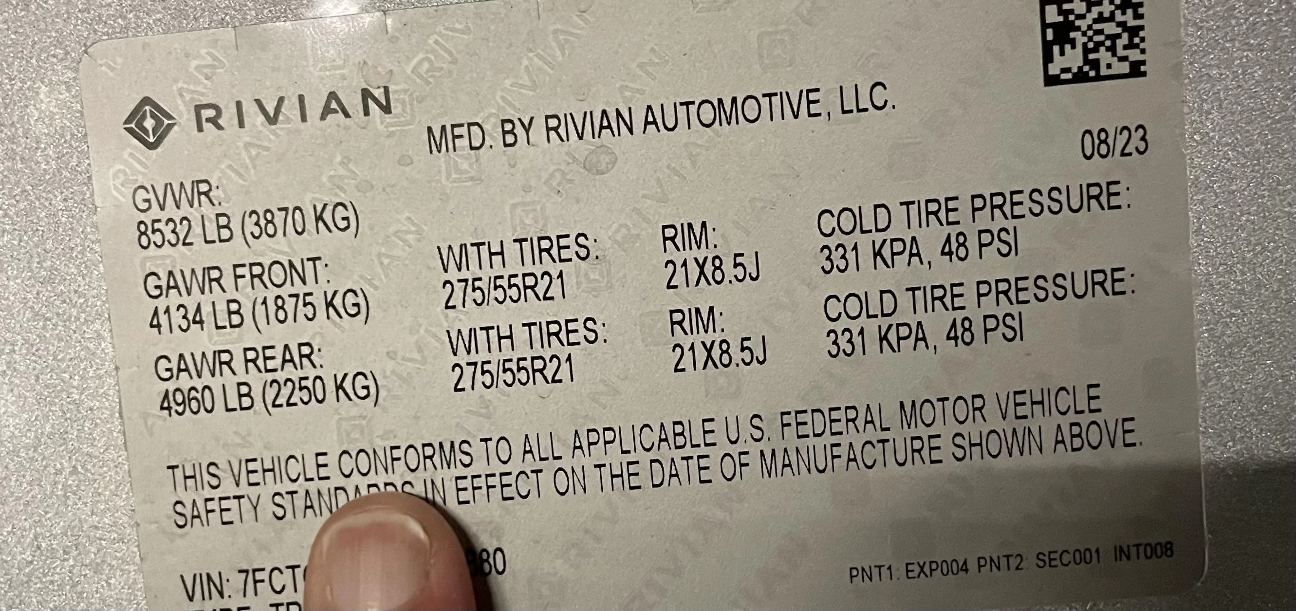 Rivian R1T R1S DM R1T delivery this week? IMG_6208
