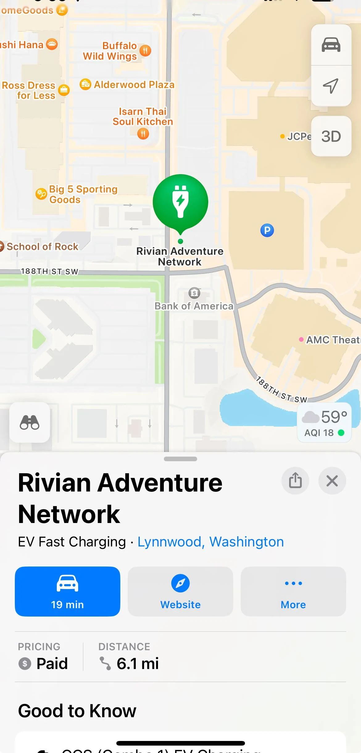 Rivian R1T R1S RAN Rivian Charging Stations Locations Map via Google Maps IMG_E18D7485FC16-1