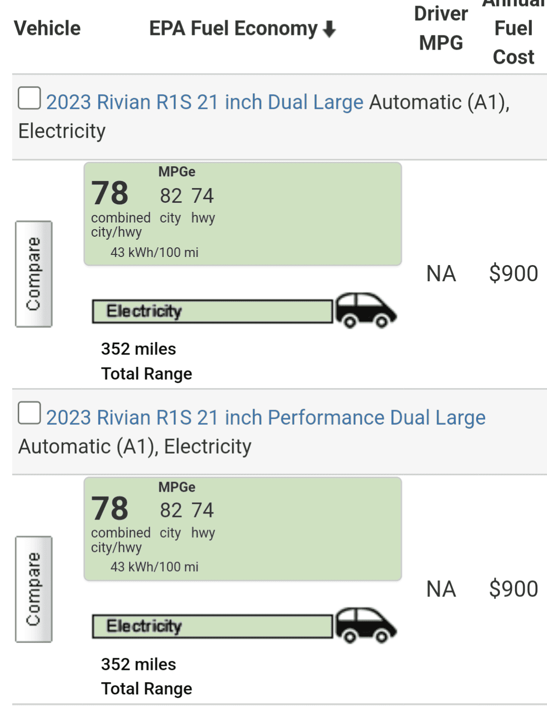 Rivian R1T R1S Max Pack Battery Capacity Confirmed - 149kWh 1000001651
