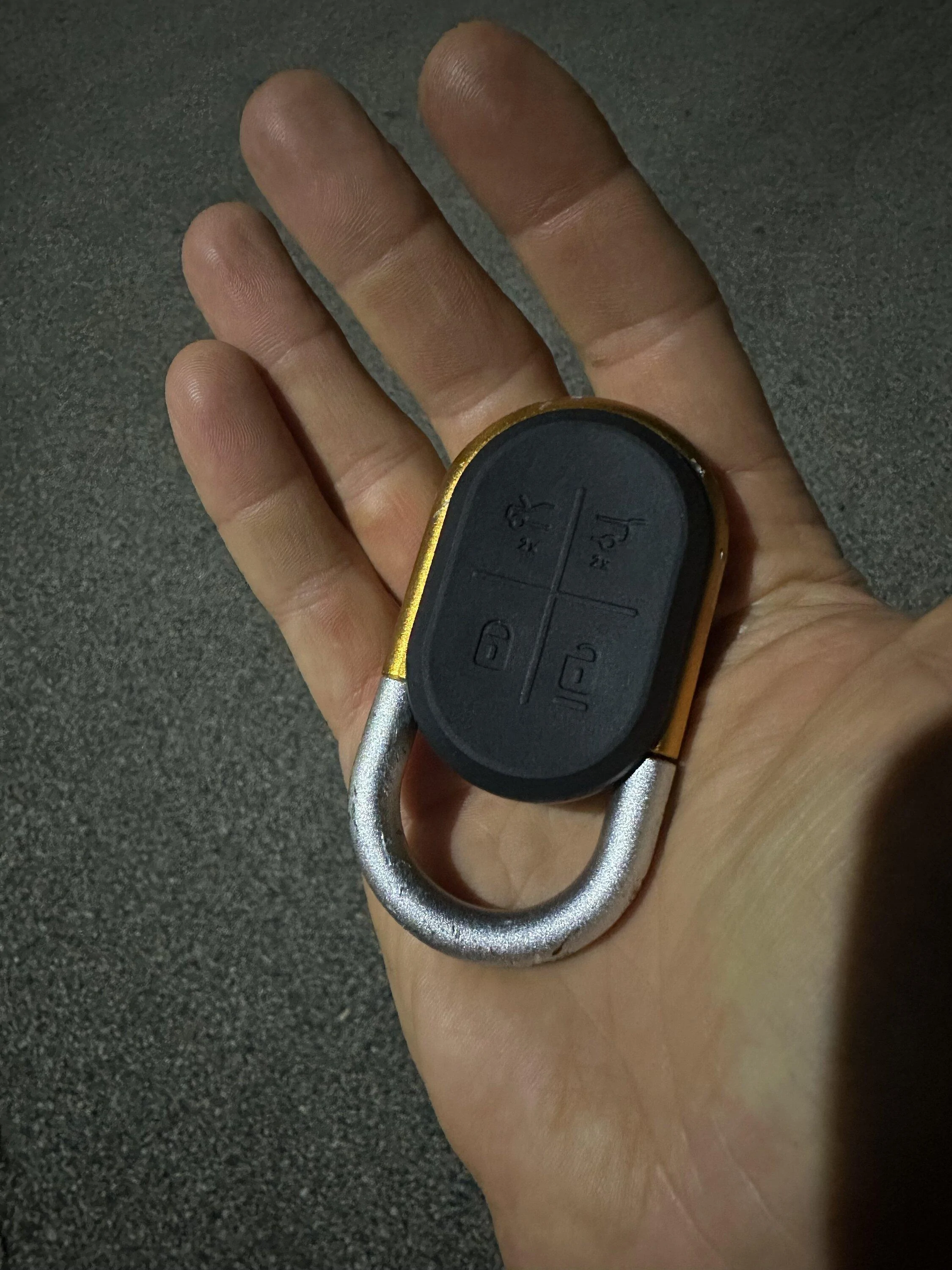 Rivian R1T R1S Garbage disposal eat my key IMG_0524