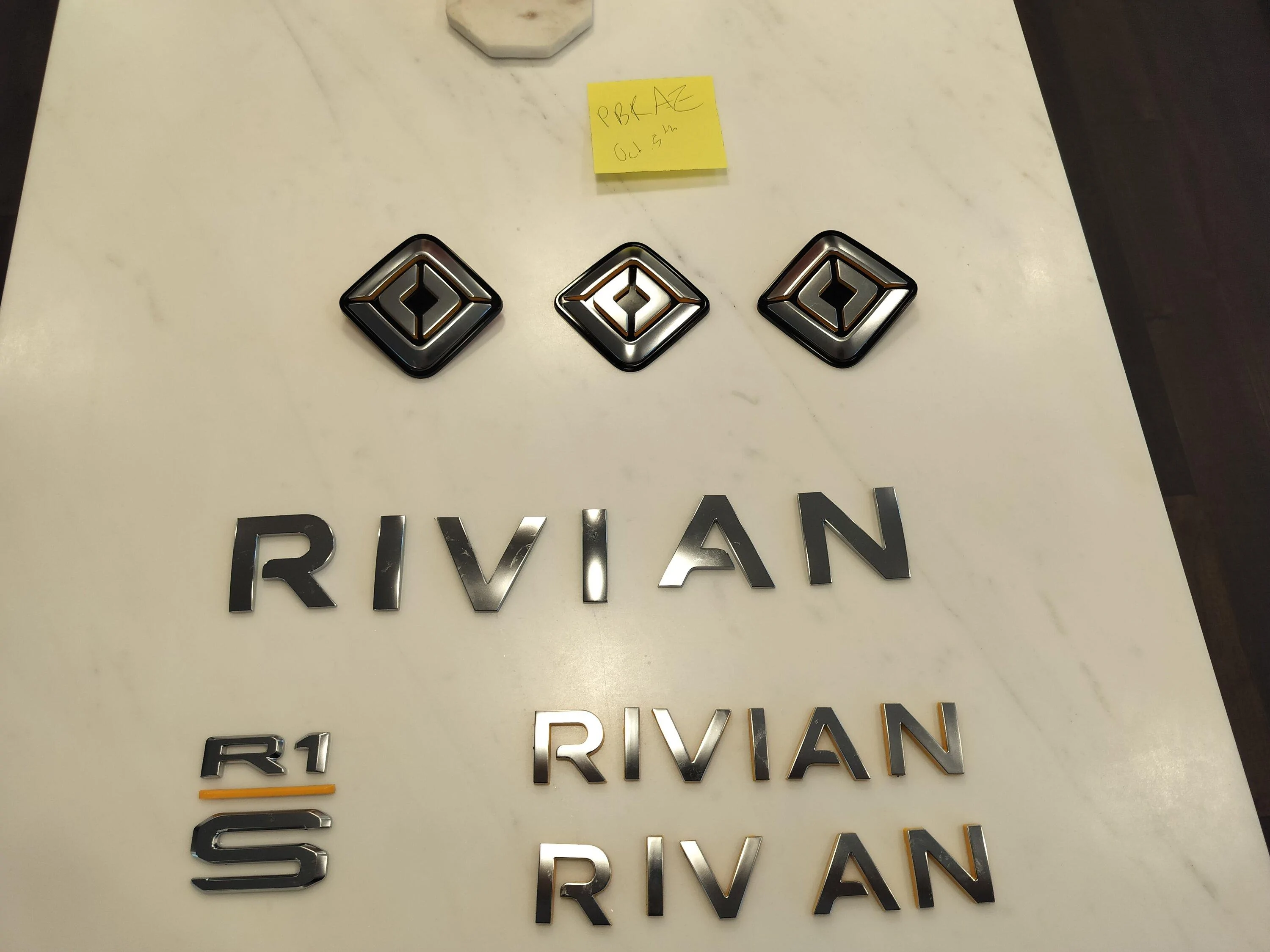 Rivian R1T R1S OEM R1S Emblems - Full Set IMG20231005173038