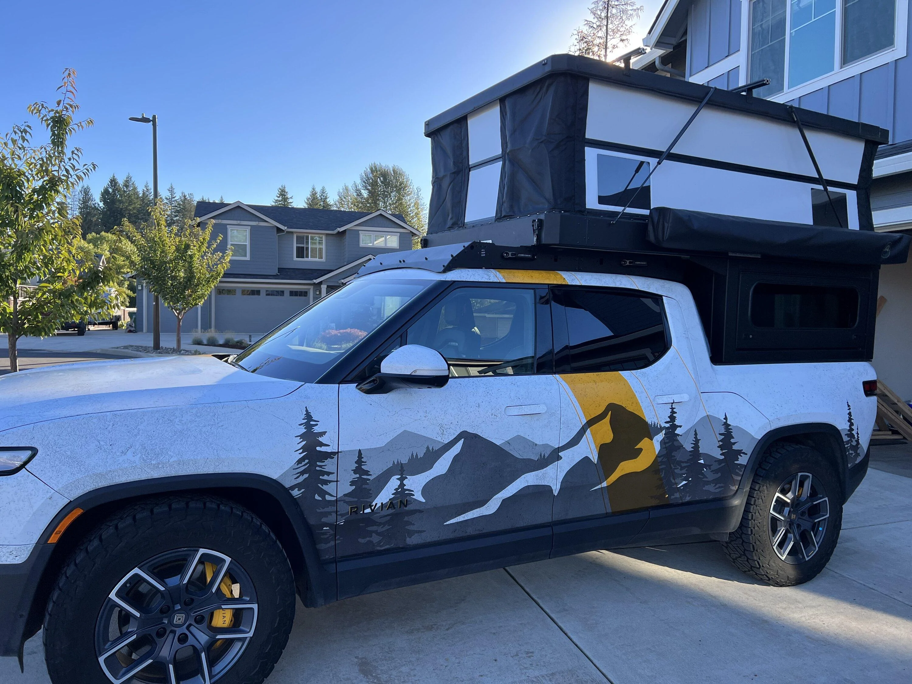 Rivian R1T R1S Custom design wrap on my R1T IMG_5227