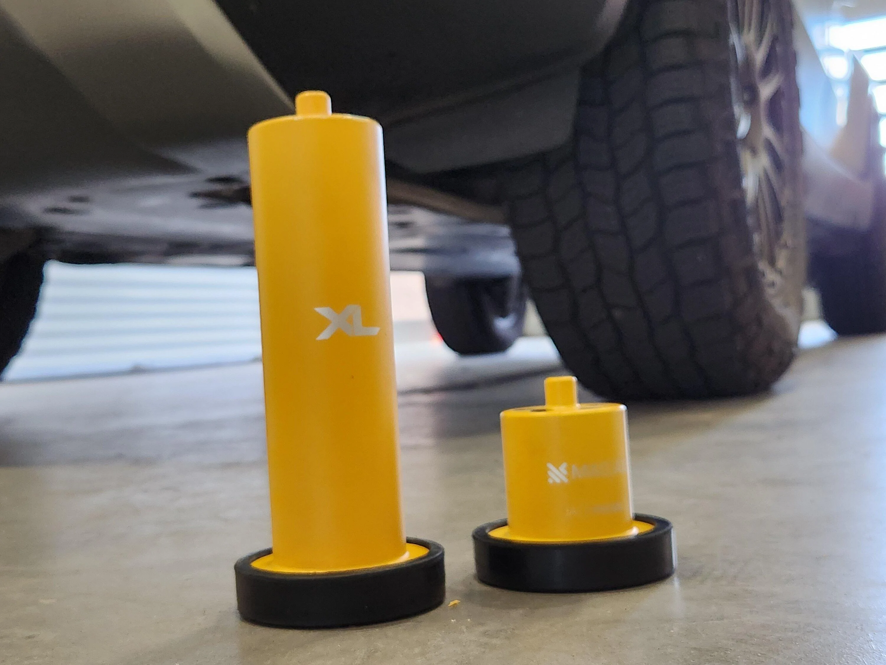 Rivian R1T R1S New Product: XL by JackPucks.com - High Lift Magnetic Jack Puck 20231007_081453