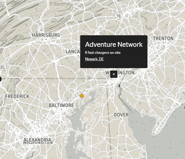 Rivian R1T R1S RAN Rivian Charging Stations Locations Map via Google Maps 1697043252096