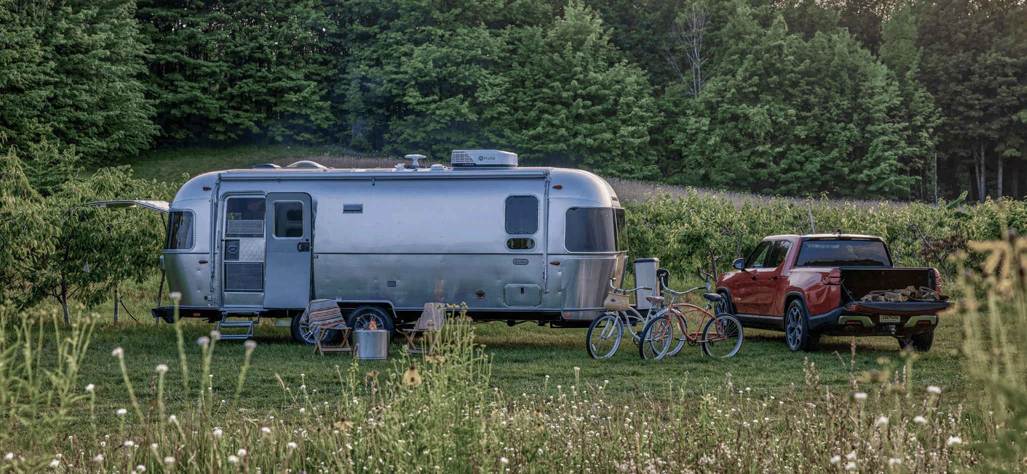 Rivian R1T R1S Airstream Trade Wind Trailer brochure features R1T 1697122750093