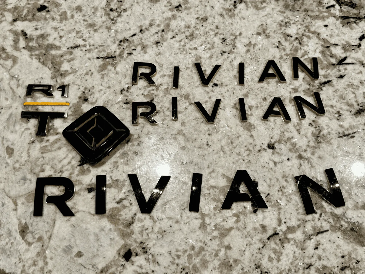 Rivian R1T R1S OEM R1T and R1S emblems 1697169314062