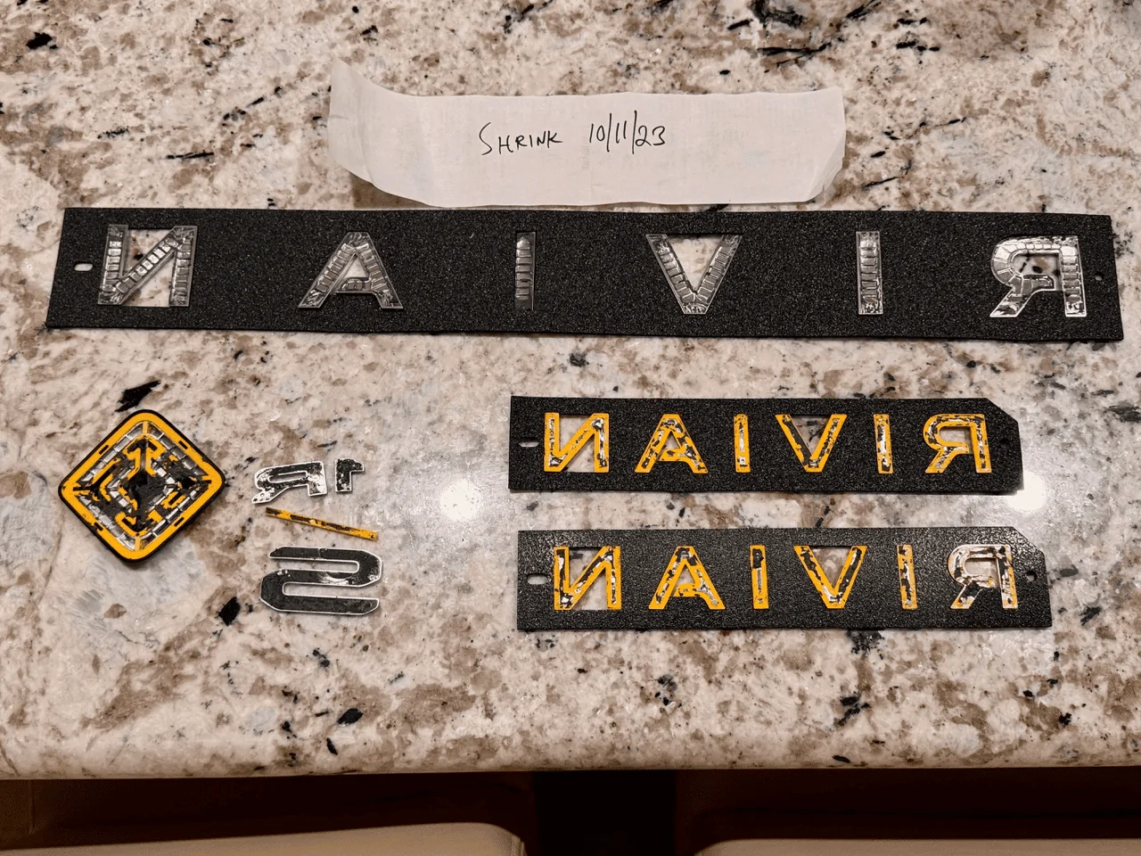 Rivian R1T R1S OEM R1T and R1S emblems 1697169313999