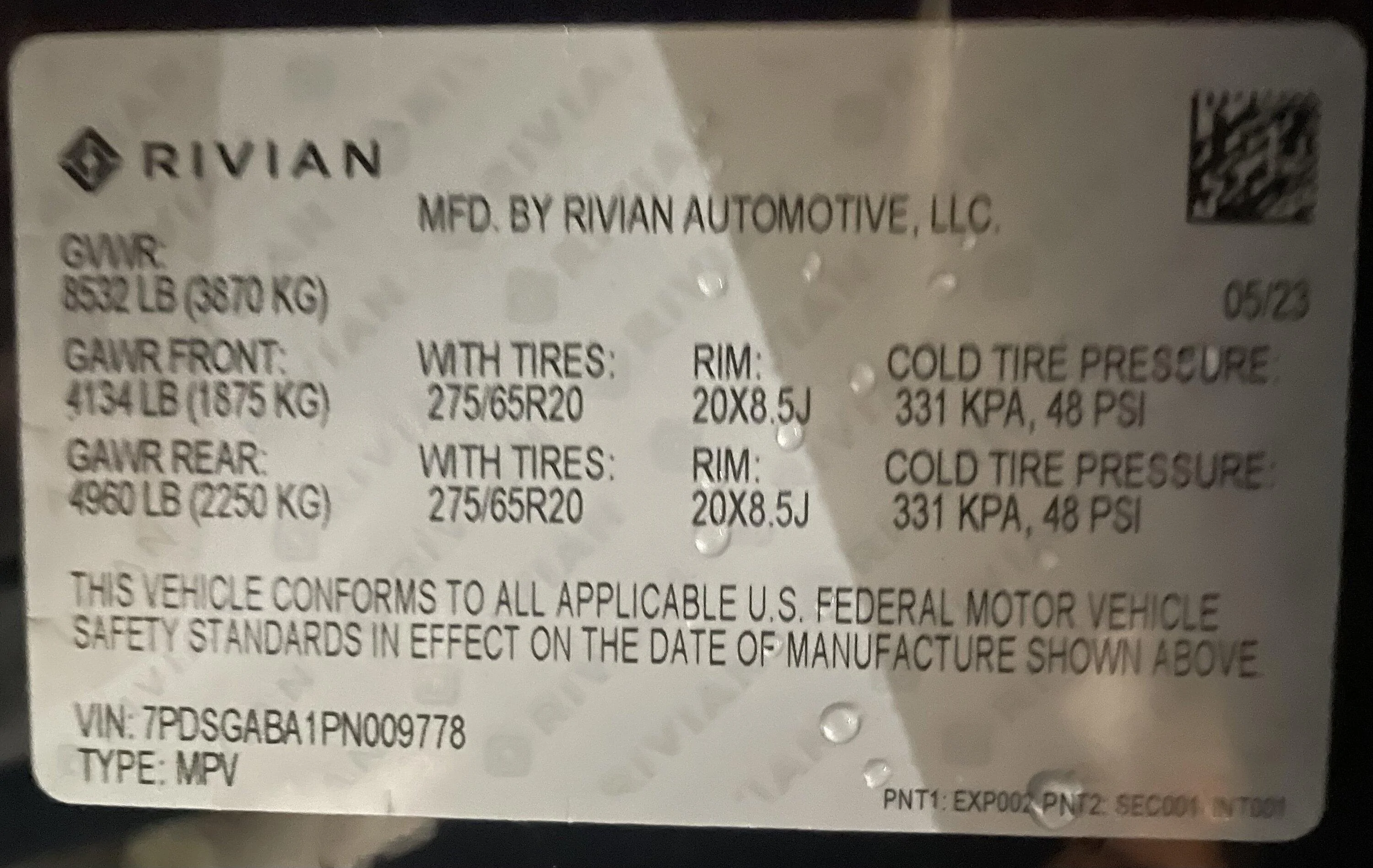 Rivian R1T R1S R1S Payload Stickers 9E77D9AA-7FD5-44FA-B7DD-AB5833D0F0F6