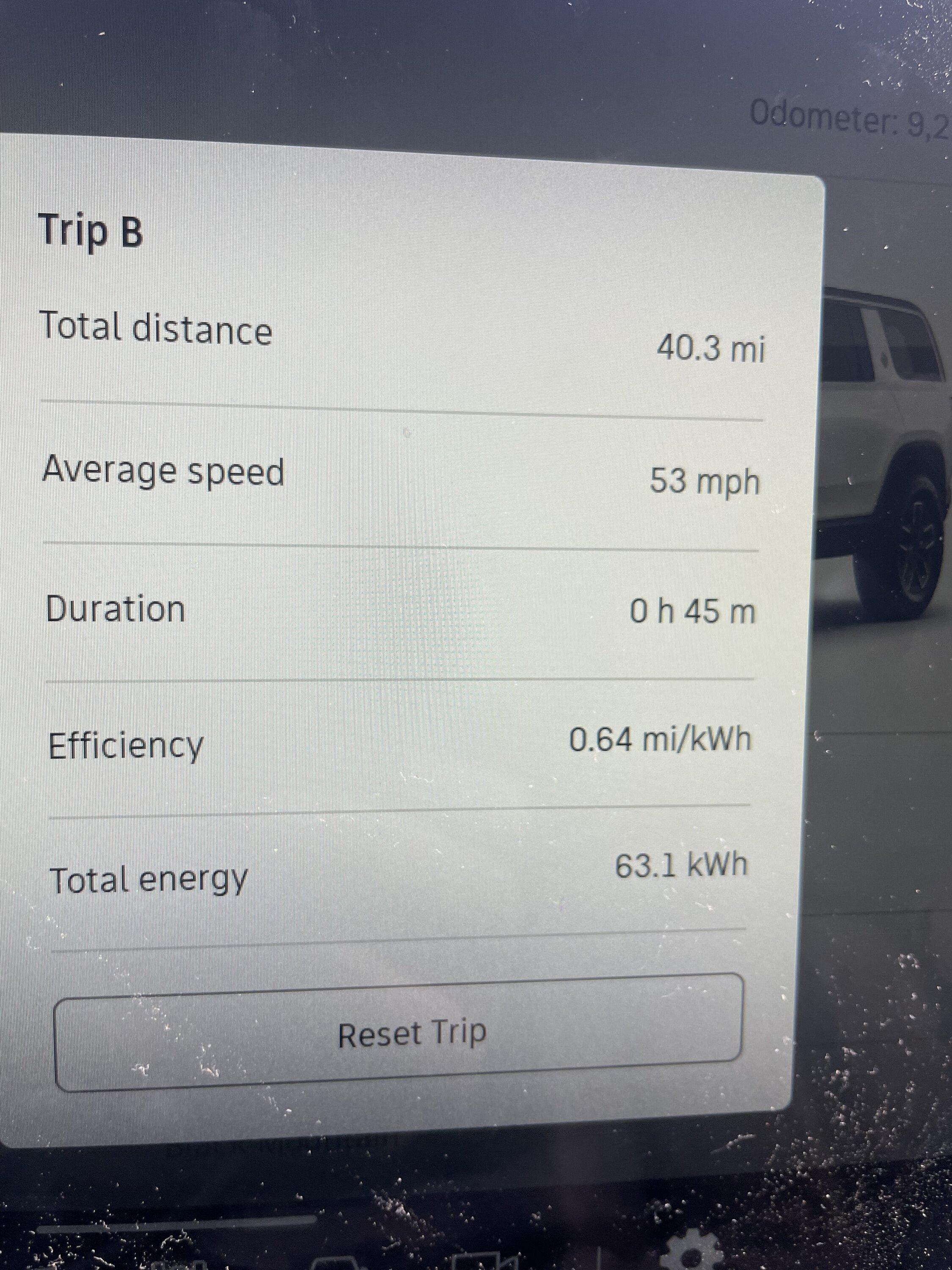 Rivian R1T R1S Towing + Efficiency: Please post your experience! IMG_3472