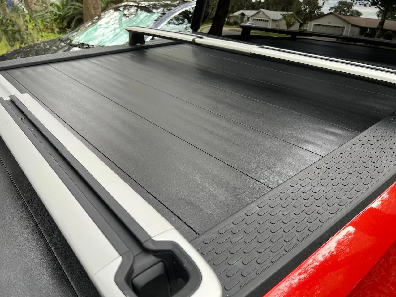 Rivian R1T R1S DIY Tonneau Cover - PVC Fence Planks with Bedliner Coating Tonneau - 103