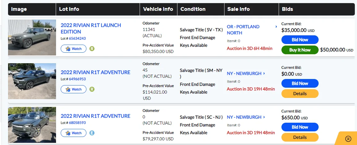 Rivian R1T R1S WTB R1T for $70K 1697220724660