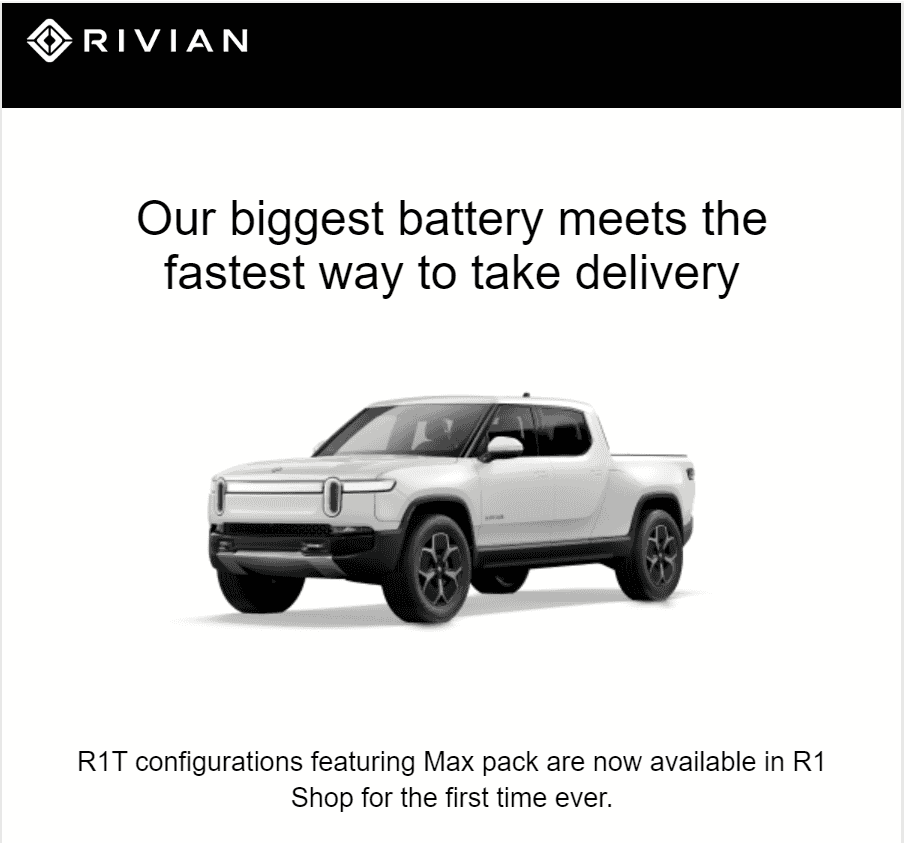 Rivian R1T R1S R1T Max Pack Available in R1 Shop Email 1697247668266