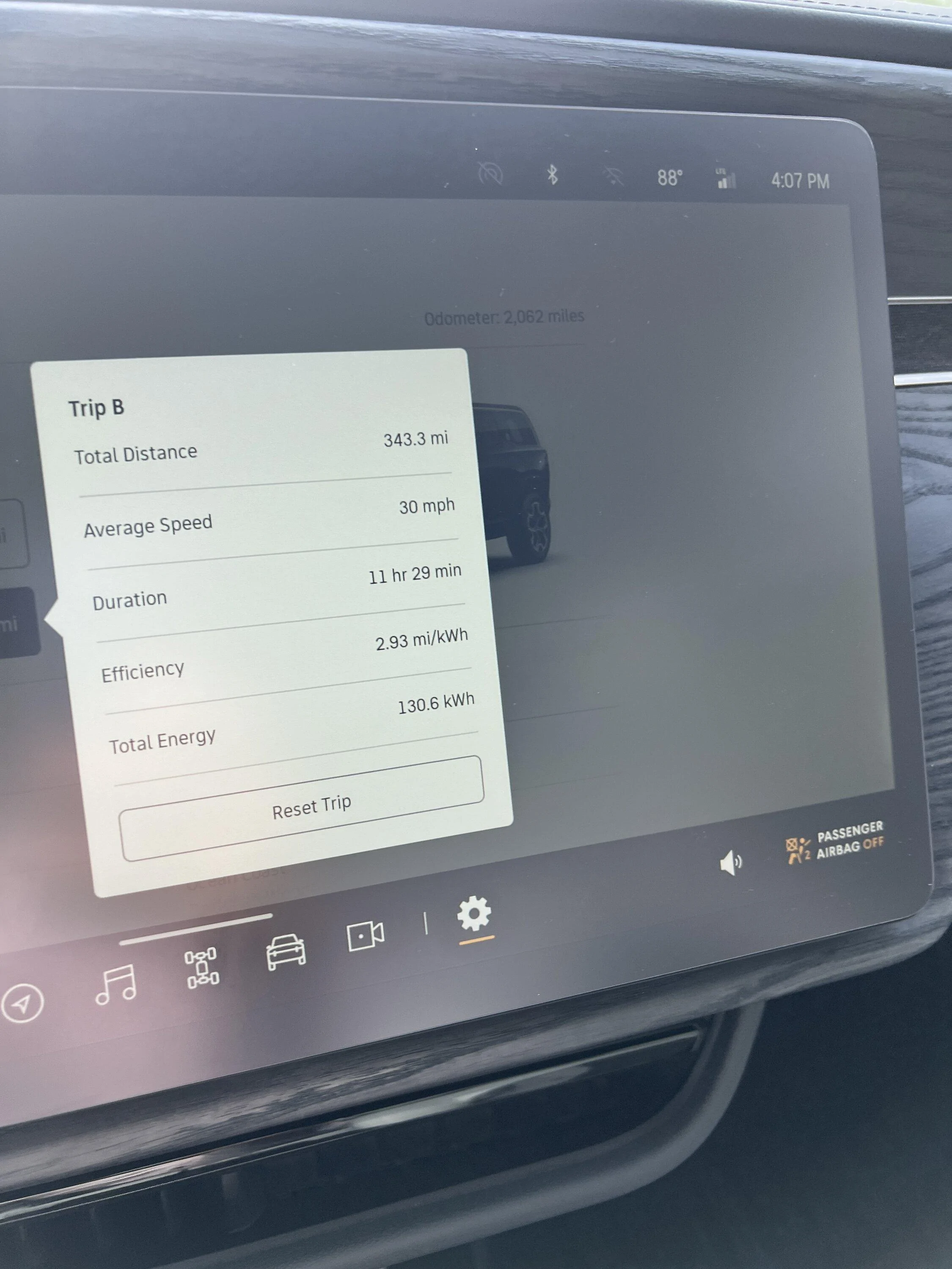 Rivian R1T R1S R1S Optimal settings for range IMG_1848
