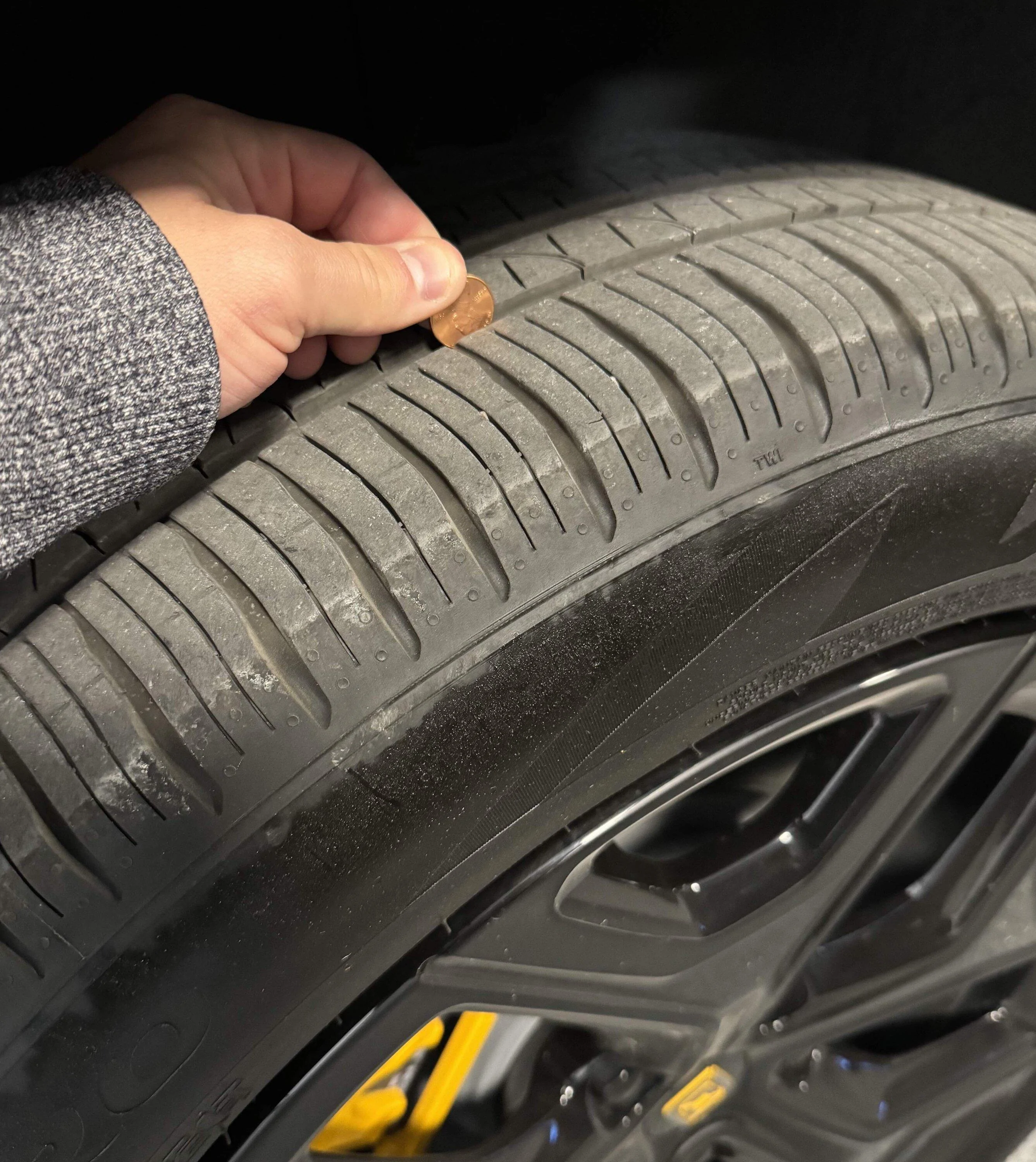 Rivian R1T R1S R1T Tires Worn at 6.5K mi Rear Right