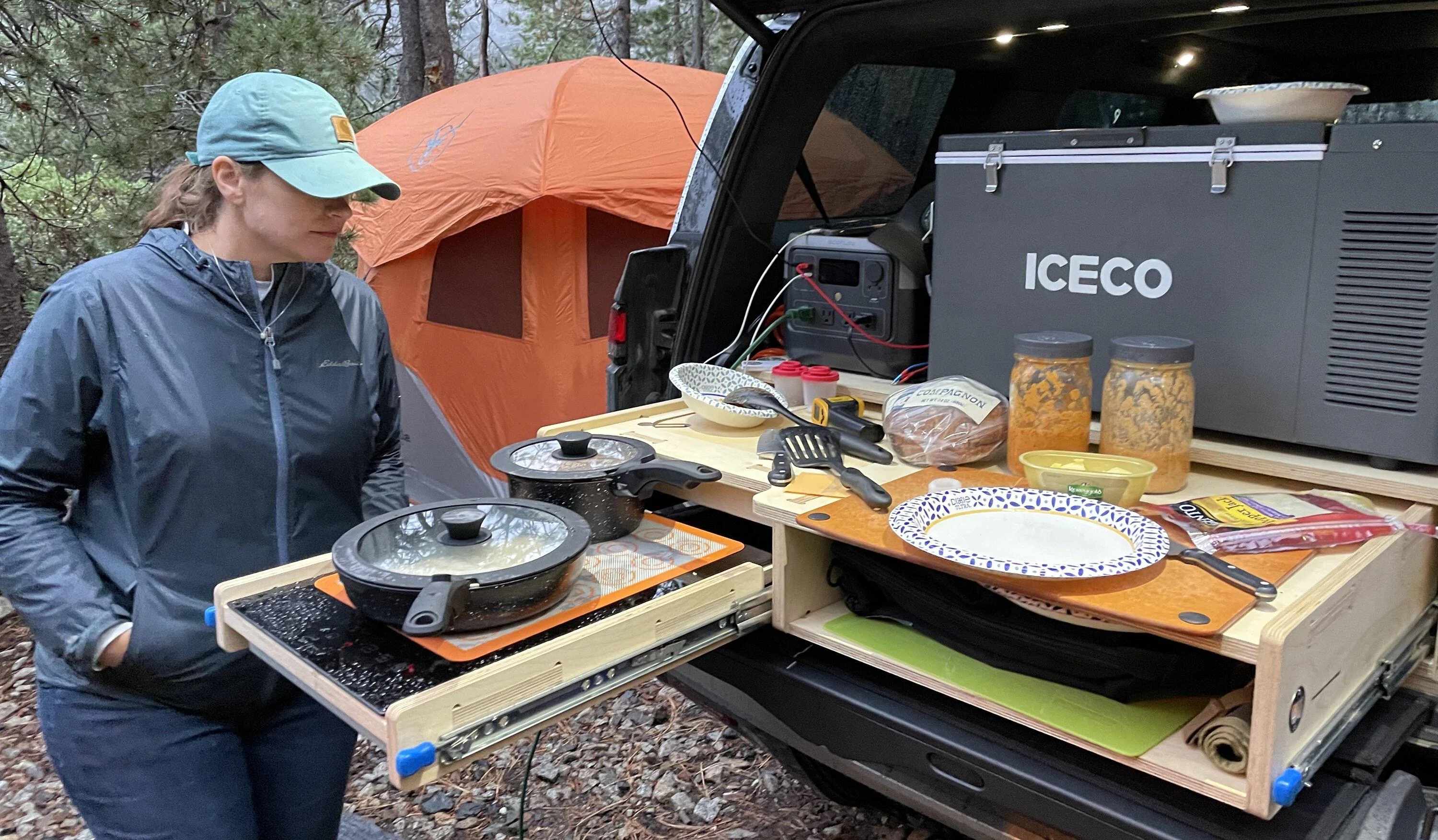 Rivian R1T R1S Thunderbolt Products shipping across US -- R1T Camp Kitchen & R1S Adventure Kitchen + More Cooking on R1S kitchen