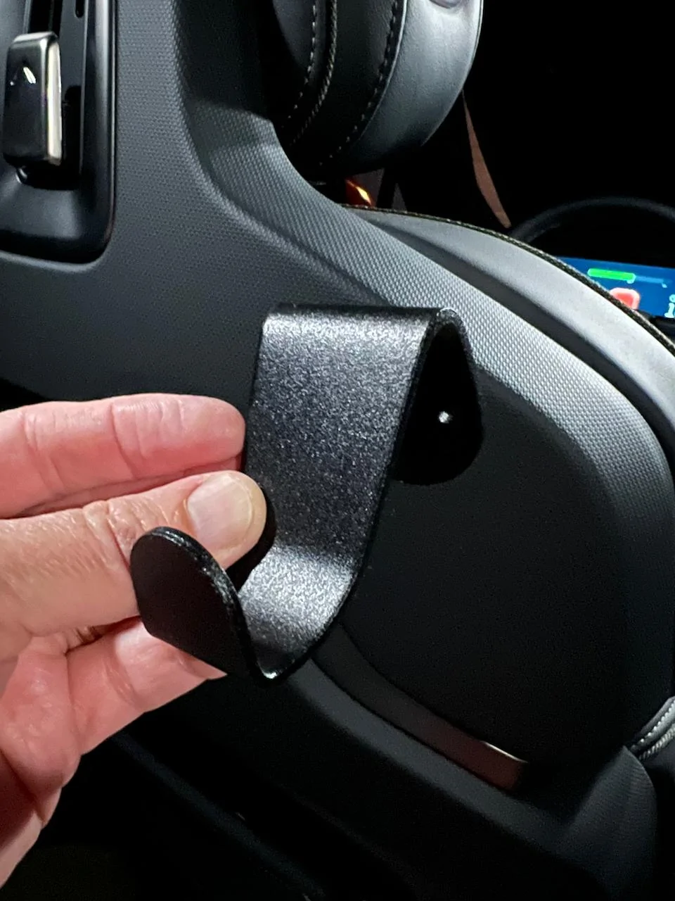 Rivian R1T R1S Headrest Coat Hooks - The Tesla Model S Versions Work Well Hangers 1