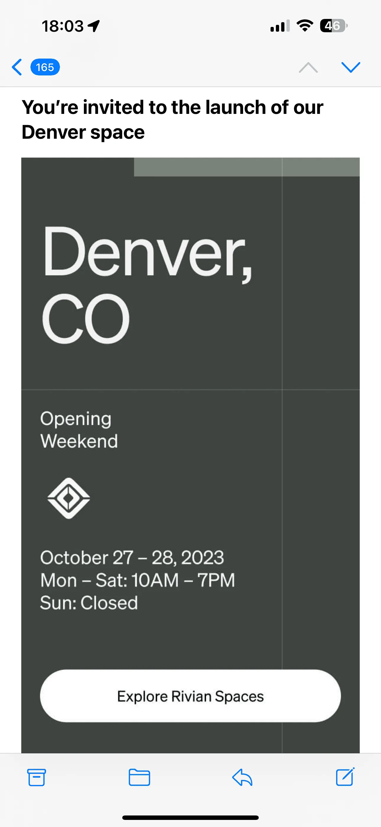 Rivian R1T R1S Denver Rivian Space Opening October 27 IMG_6627