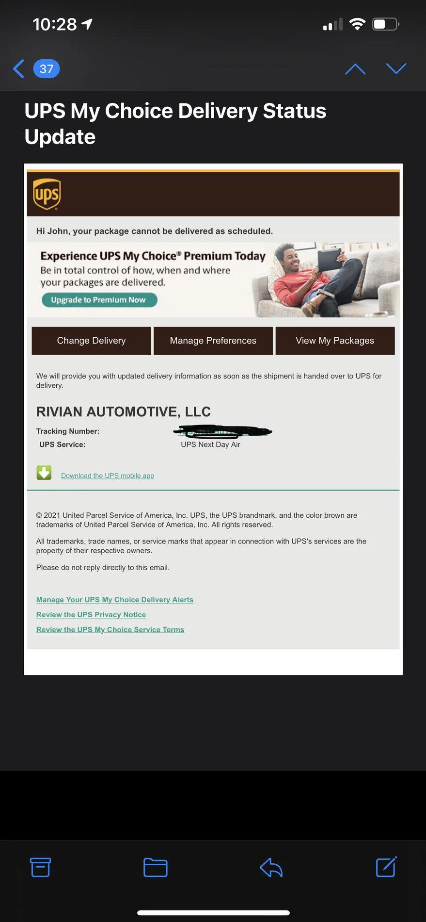 Rivian R1T R1S Random Rivian non vehicle delivery 269B7F9C-9E19-42A0-9A83-038ECF8740BB